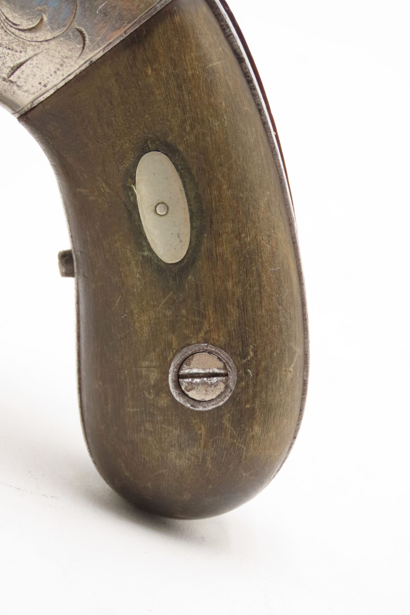 ENGRAVED Antique ALLEN & THURBER .31 Bar Hammer NORWICH Pepperbox BELLY GUN First American Double Action Revolving Pistol - Image 4