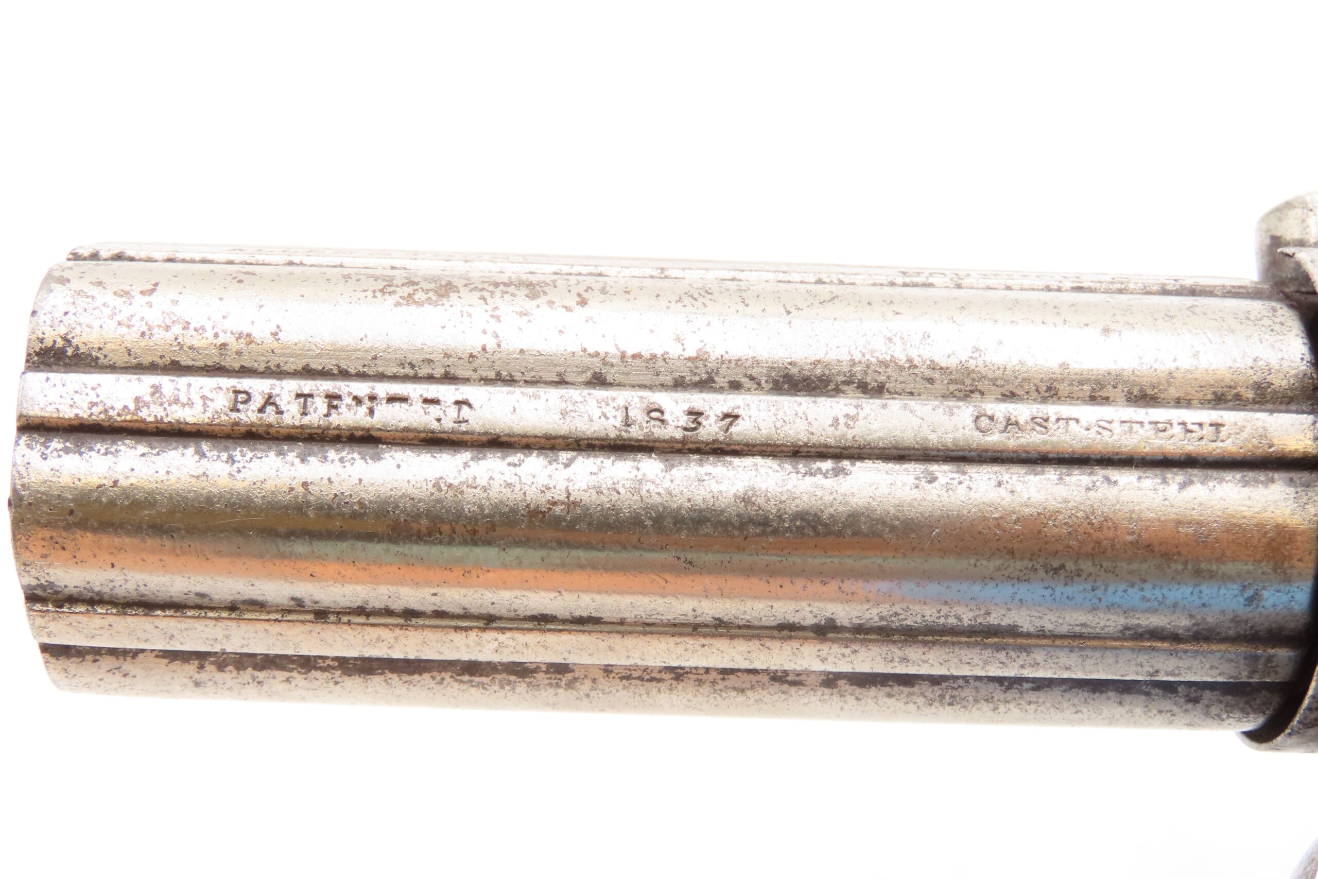ENGRAVED Antique ALLEN & THURBER .31 Bar Hammer NORWICH Pepperbox BELLY GUN First American Double Action Revolving Pistol - Image 8