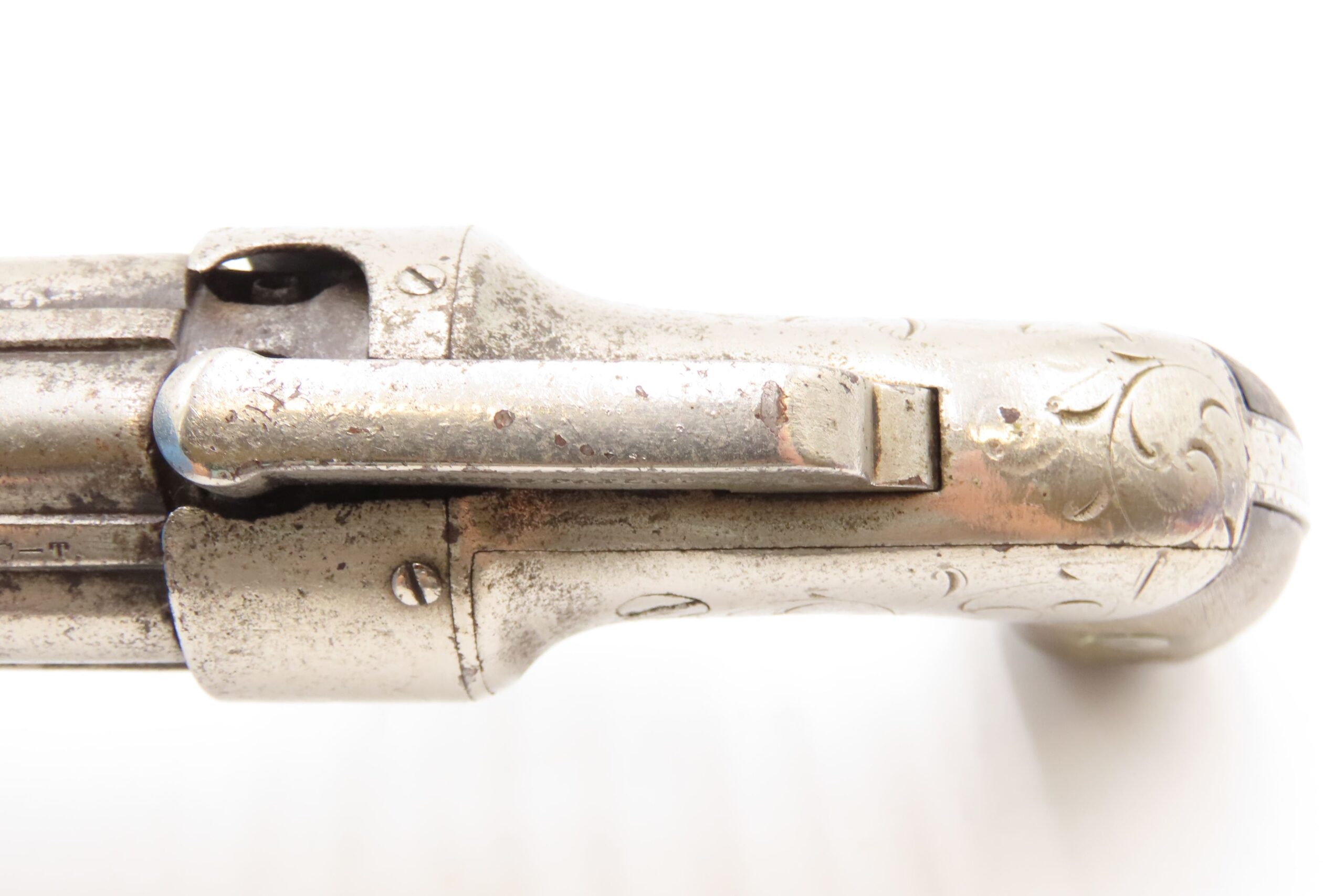 ENGRAVED Antique ALLEN & THURBER .31 Bar Hammer NORWICH Pepperbox BELLY GUN First American Double Action Revolving Pistol - Image 11