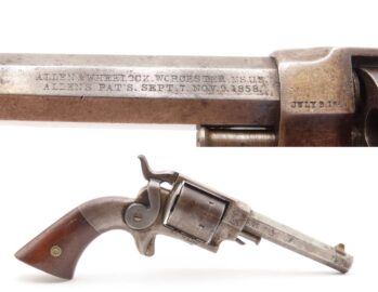 CIVIL WAR Era 1859-1862 Scarce ALLEN & WHEELOCK Sidehammer .32 RF Revolver 1 of around 1,500 Self Defense BACKUP Revolvers