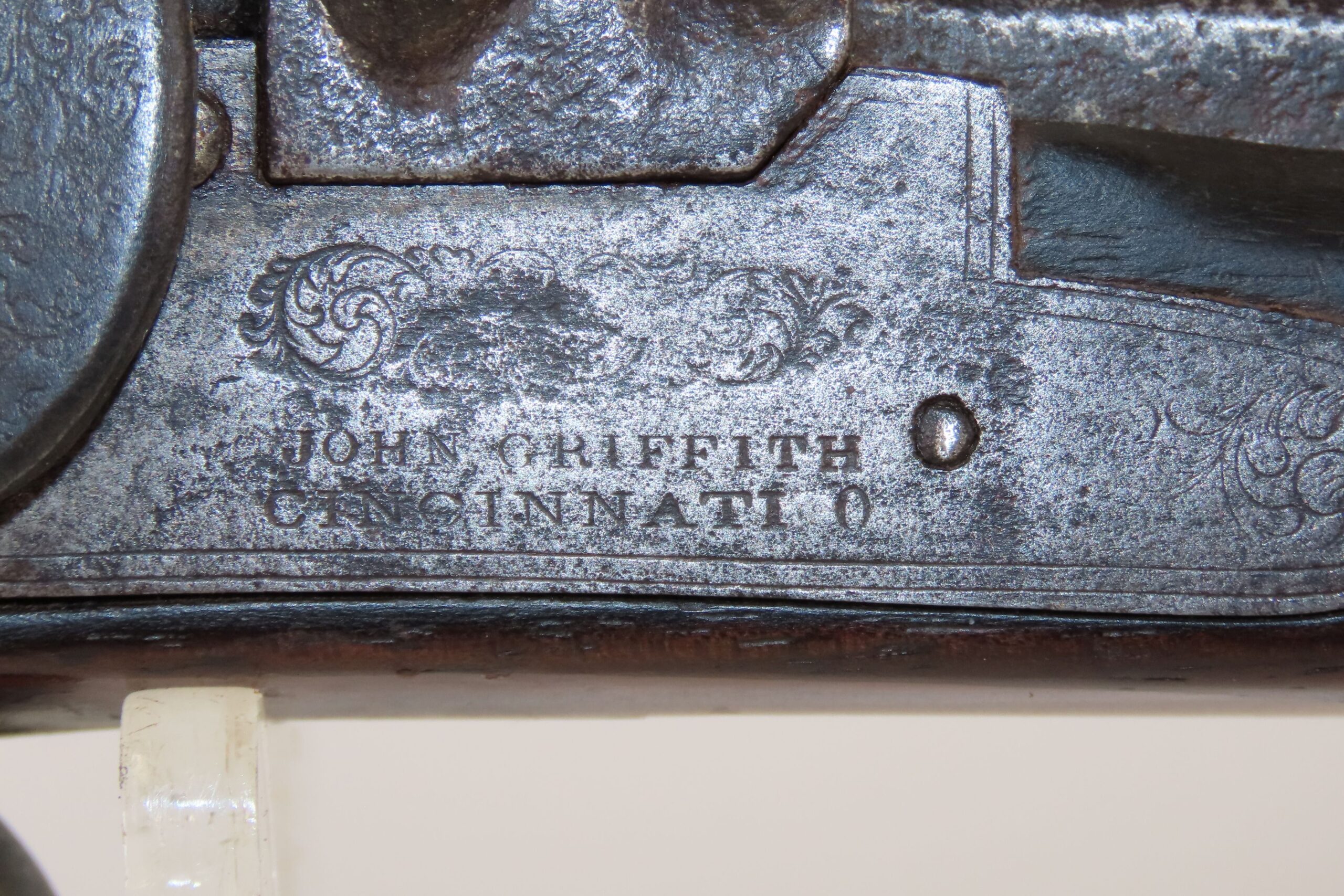 Mid-1800s Antique AMERICAN “JOHN GRIFFITH” HOMESTEAD/HUNTING Cinci. OHIO CIVIL WAR Era GAME GETTING .54 Caliber Longarm - Image 7
