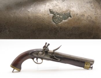 Antique ARABIC Marked EAST INDIA COMPANY NEW LAND Pattern FLINTLOCK 1800s With Sunken GILT FILLED ARABIC PROOF on the Lock