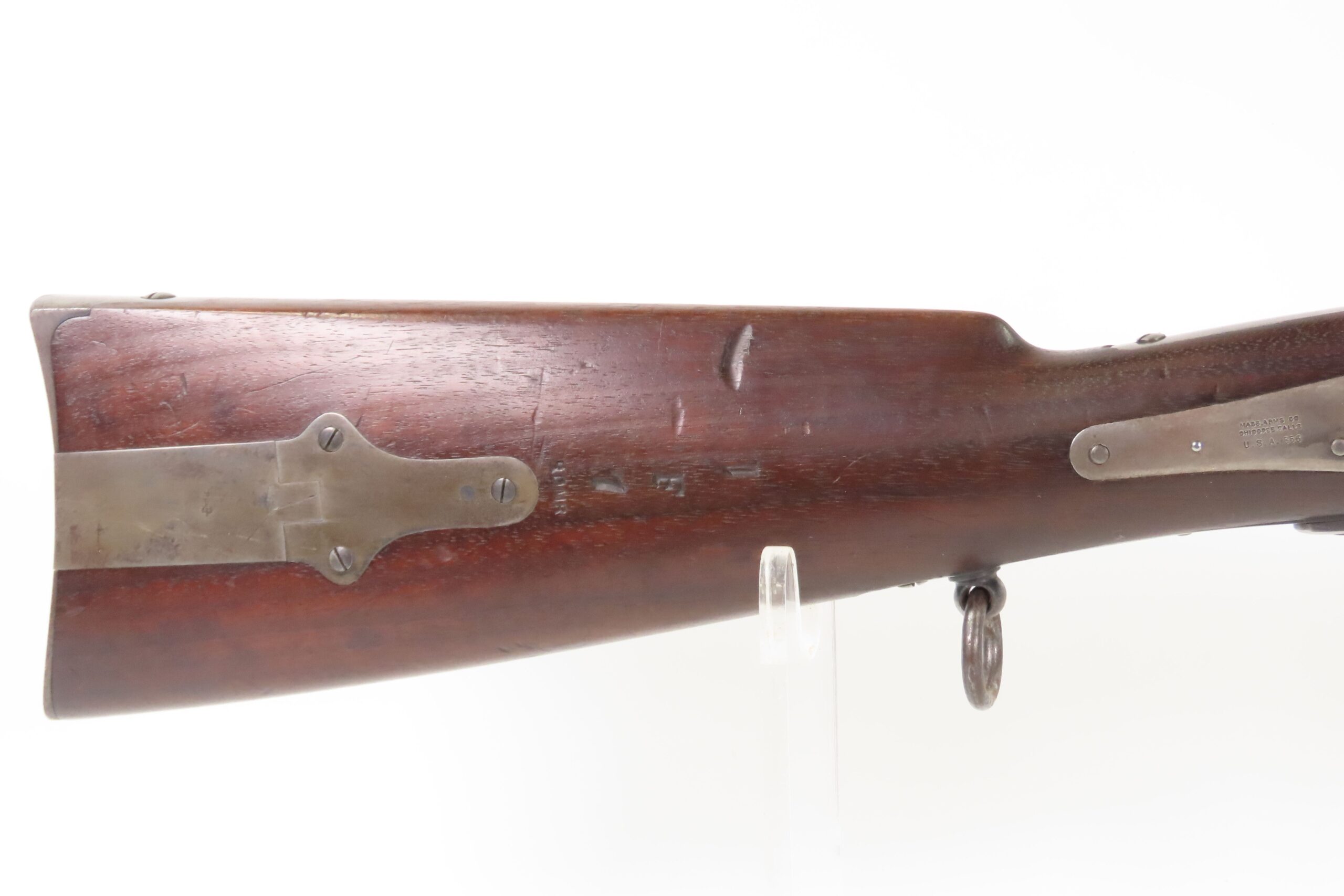 SCARCE MASS. ARMS British Contract GREENE PATENT Breech Loading CARBINE 1 of 2000 Made for British Use in the CRIMEAN WAR! - Image 6