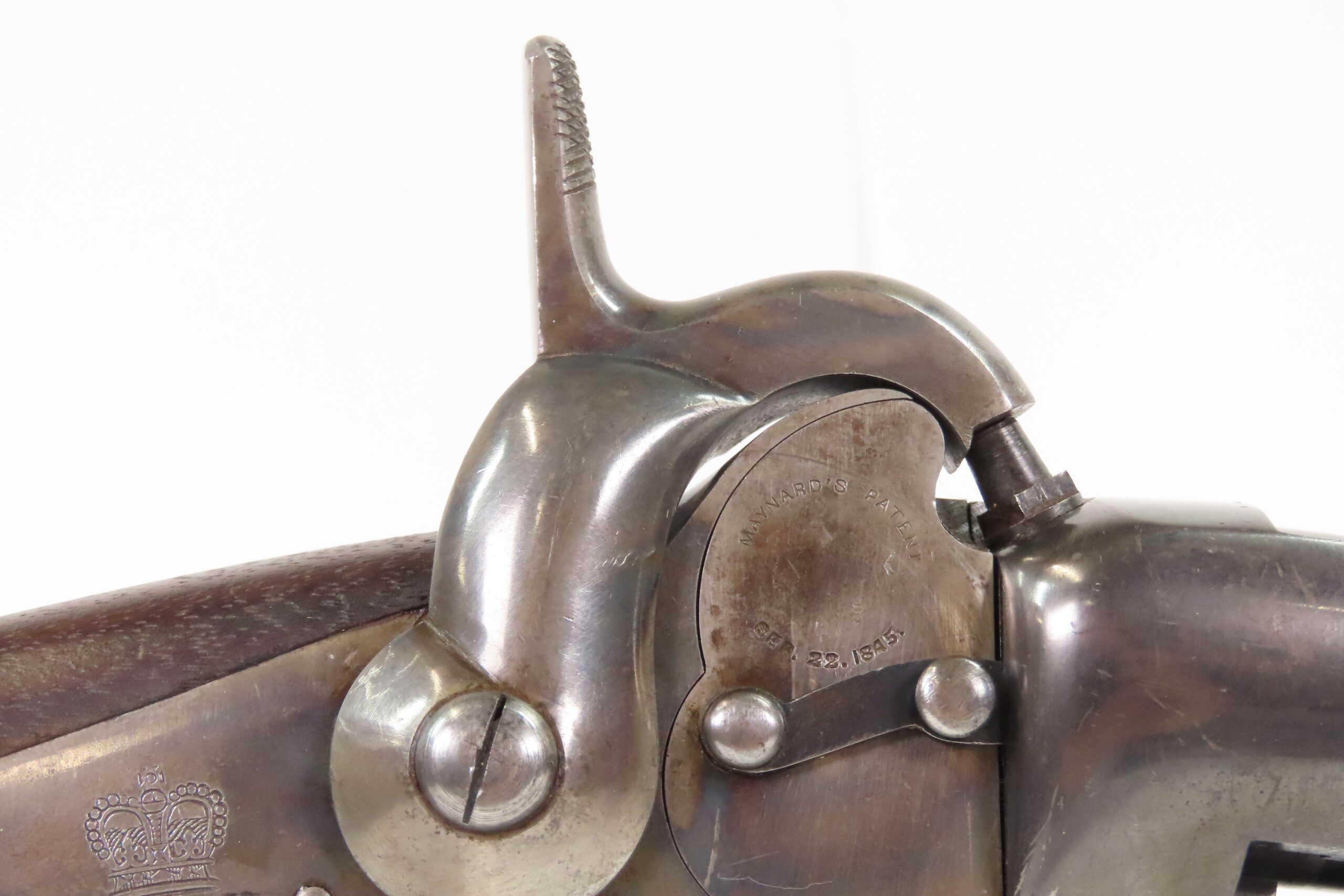 SCARCE MASS. ARMS British Contract GREENE PATENT Breech Loading CARBINE 1 of 2000 Made for British Use in the CRIMEAN WAR! - Image 9