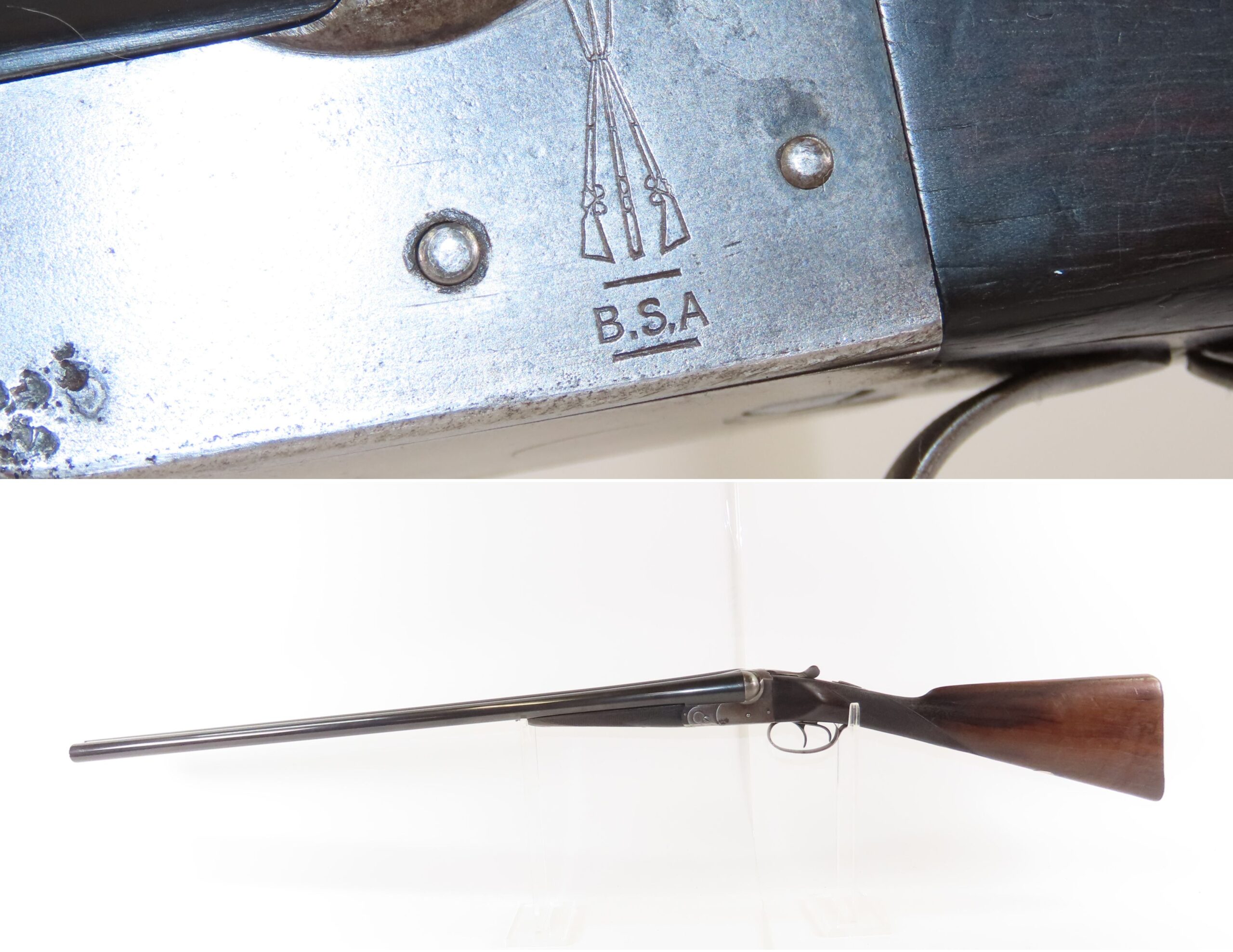 1961 BRITISH B.S.A. Dbl Barrel 12g. Hammerless HUNTING/SPORTING Shotgun C&R SIDE x SIDE GAME GETTING Shotgun