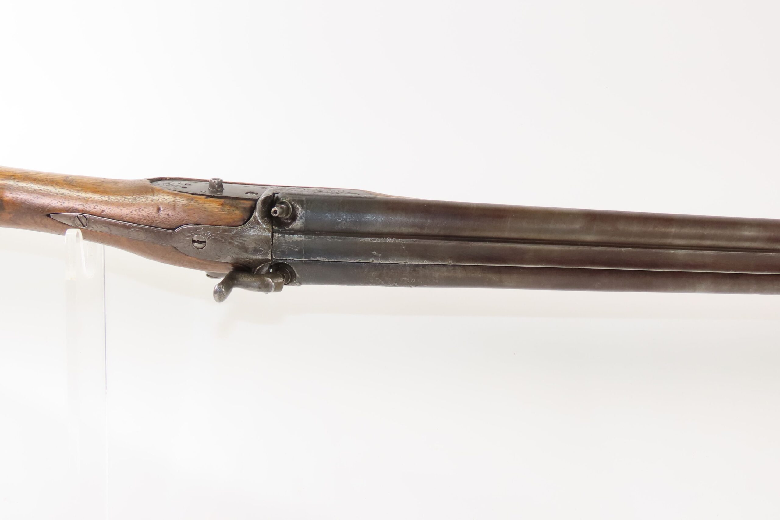 ENGRAVED Antique BELGIAN 12 g. Double Barrel SIDE x SIDE Percussion SHOTGUN Mid-1800s HOMESTEAD Hunting/Fowling Piece - Image 13