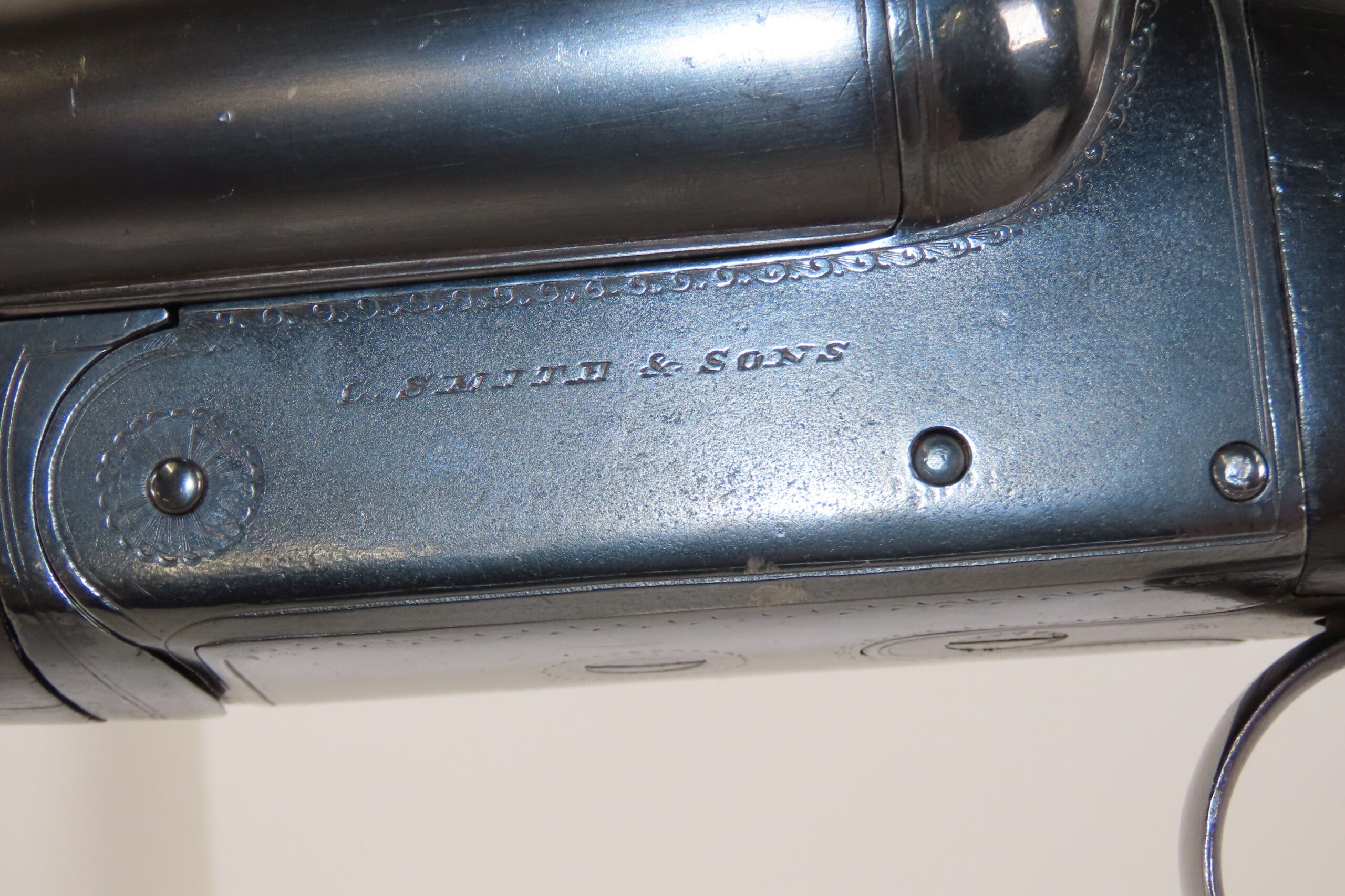 British C. SMITH & SONS Double Barrel SxS 12 Gauge C&R HAMMERLESS Shotgun ROARING TWENTIES Era BOXLOCK Fowling Piece - Image 7