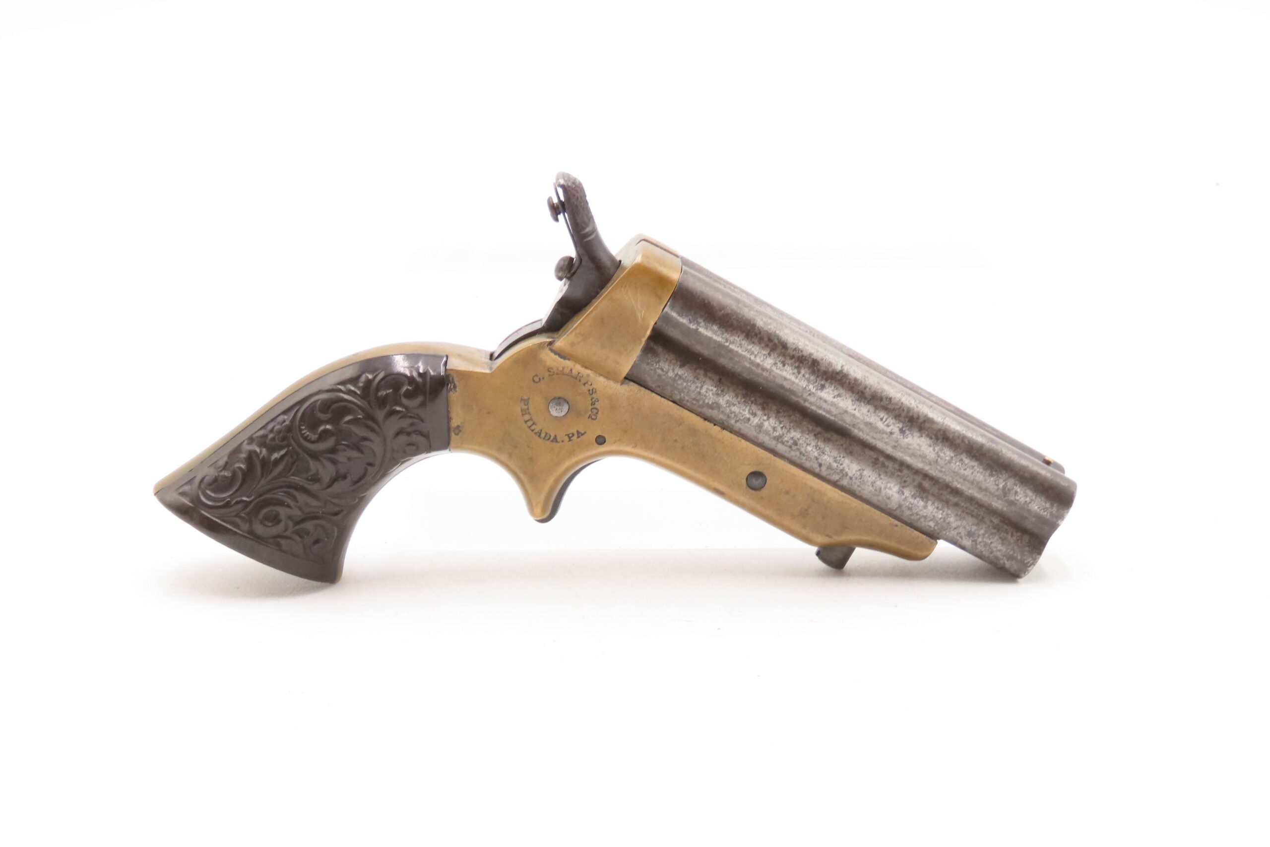 CIVIL WAR Era Antique C. SHARPS .22 PEPPERBOX Wild West RIVERBOAT GAMBLER Mfg. 1859-74 Model 1 Pocket Pepperbox Revolver - Image 17