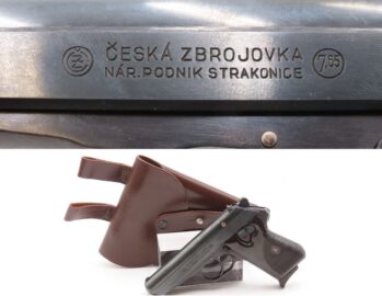 CZECH CZ Model 50 SEMI-AUTO 7.65mm .32 ACP Pistol C&R w/HOLSTER & EXTRA MAG SELF DEFENSE GUN Made in STRAKONICE, CZECHOSLOVAKIA