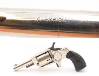 WILD WEST Antique “CHAMPION” Defense COWBOY Back-Up POCKET Revolver 1800s FRONTIER ERA Spur Trigger HIDEOUT .32 Cal. Revolver