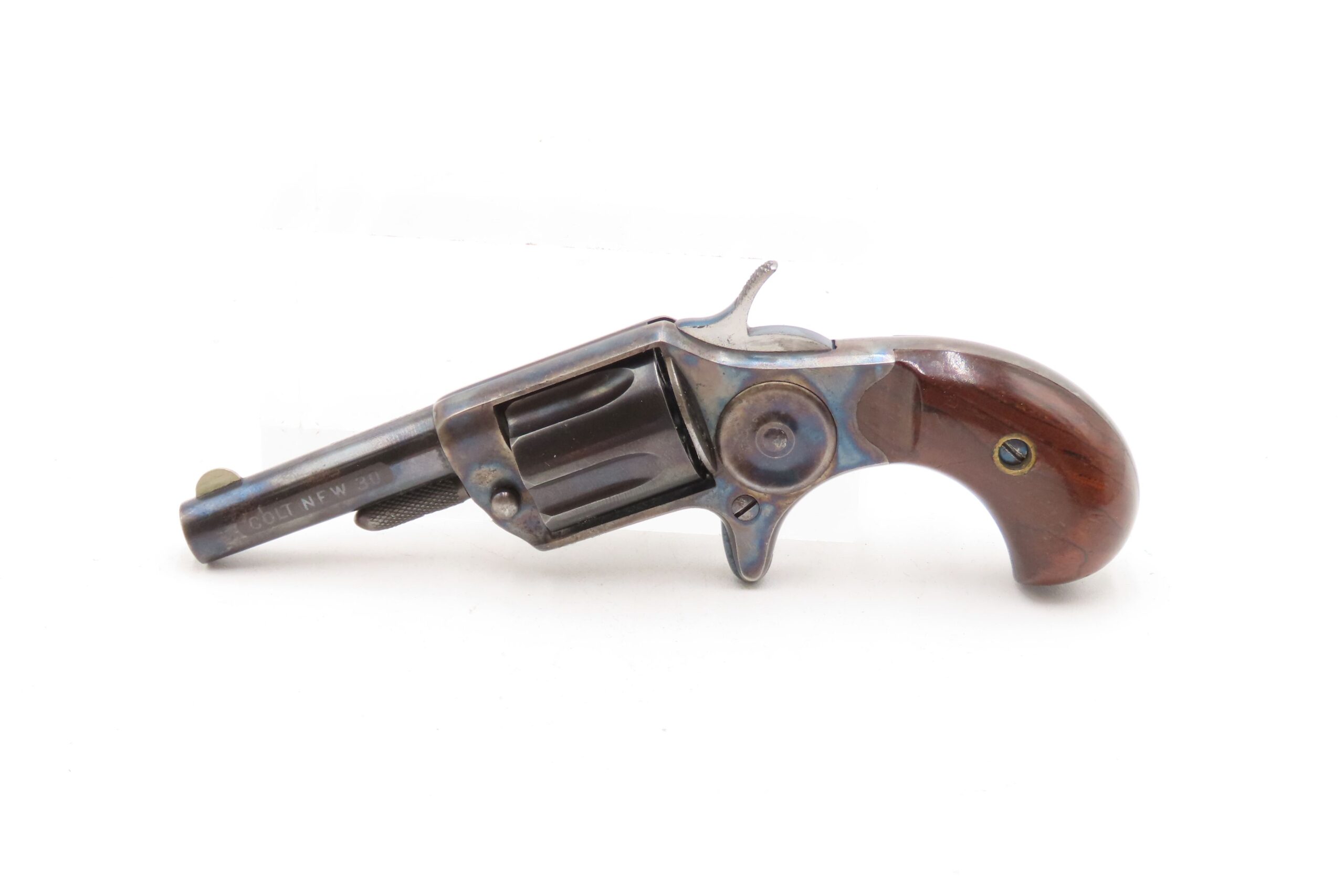 1876 Antique COLT “NEW LINE” .30 RF ETCHED PANED Pocket Revolver WILD WEST Frontier/Hideout SELF DEFENSE Revolver - Image 3