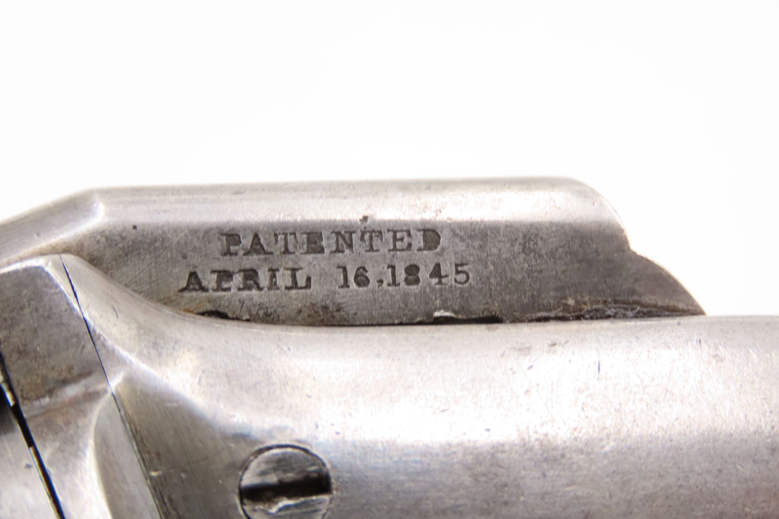 Rare ENGRAVED Antique ALLEN & WHEELOCK Small Frame Perc. POCKET Revolver Also Known as the “TRANSITION PEPPERBOX-REVOLVER” - Image 7