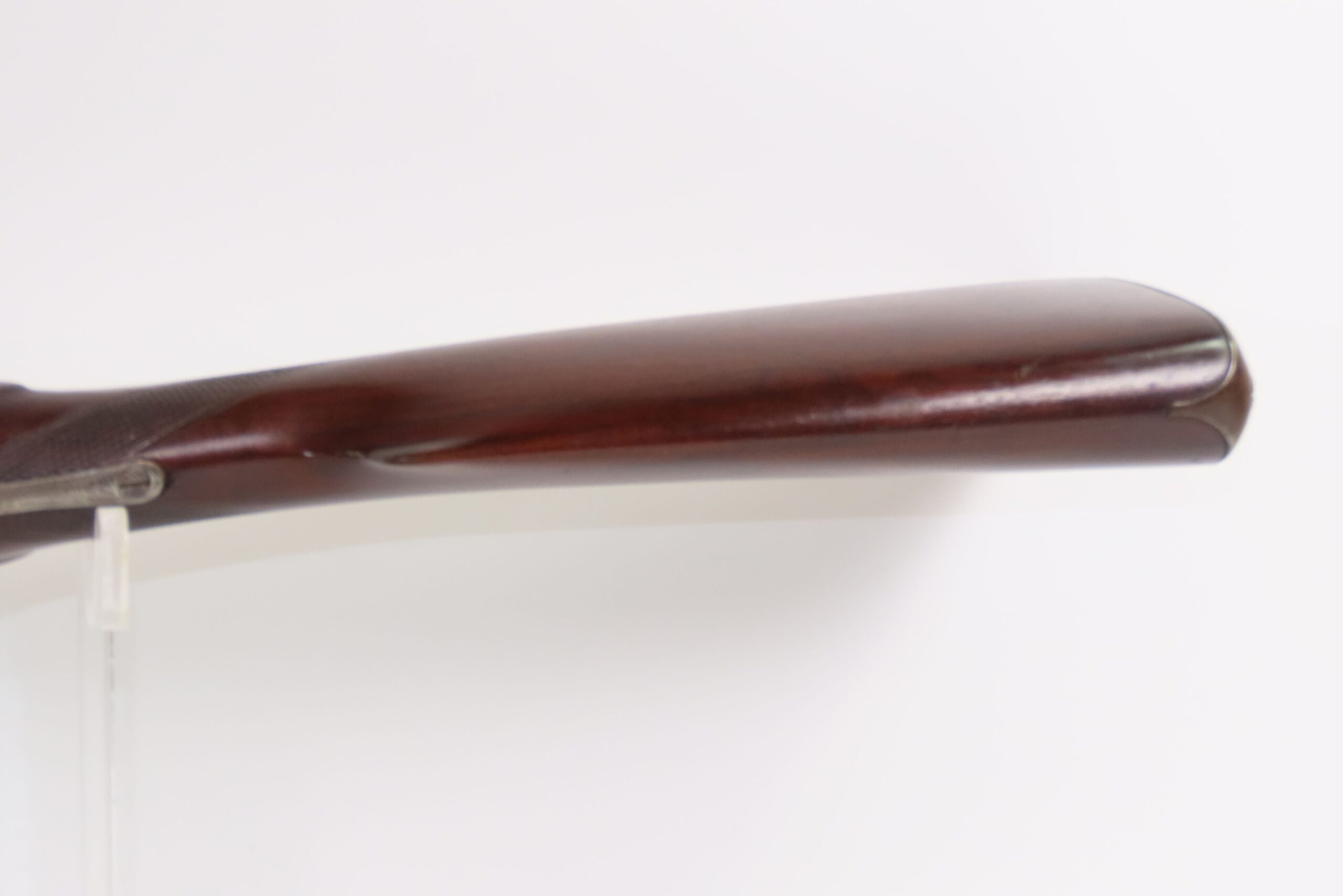 ENGRAVED Antique I. HOLLIS & SONS 10 Gauge Percussion DOUBLE BARREL Shotgun LONDON MADE Longarm from the mid-19th Century - Image 16
