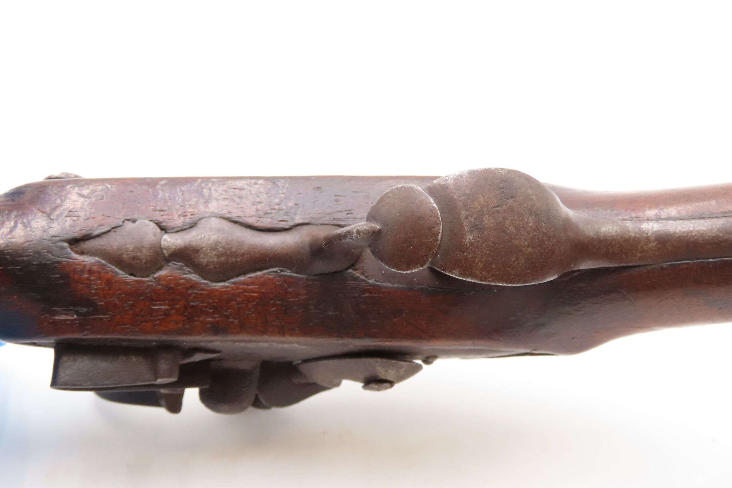 Antique Late 1700s EUROPEAN .54 FLINTLOCK Self Defense MANSTOPPER Pistol 18th Century GENTLEMAN’S HOLSTER/COAT POCKET Pistol - Image 12