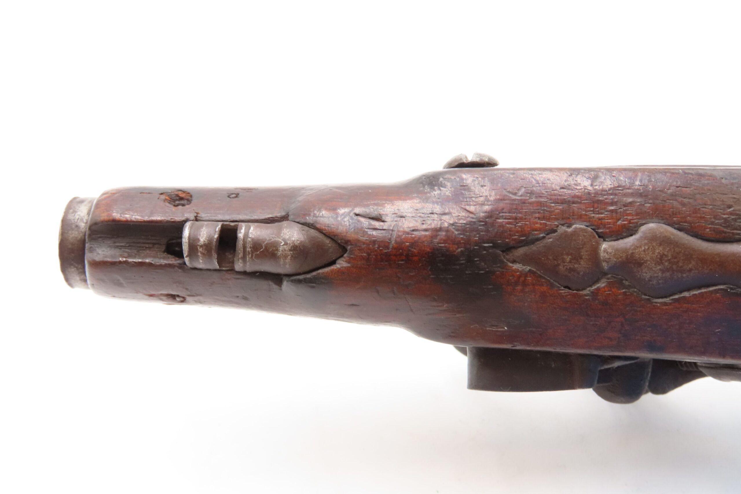 Antique Late 1700s EUROPEAN .54 FLINTLOCK Self Defense MANSTOPPER Pistol 18th Century GENTLEMAN’S HOLSTER/COAT POCKET Pistol - Image 13