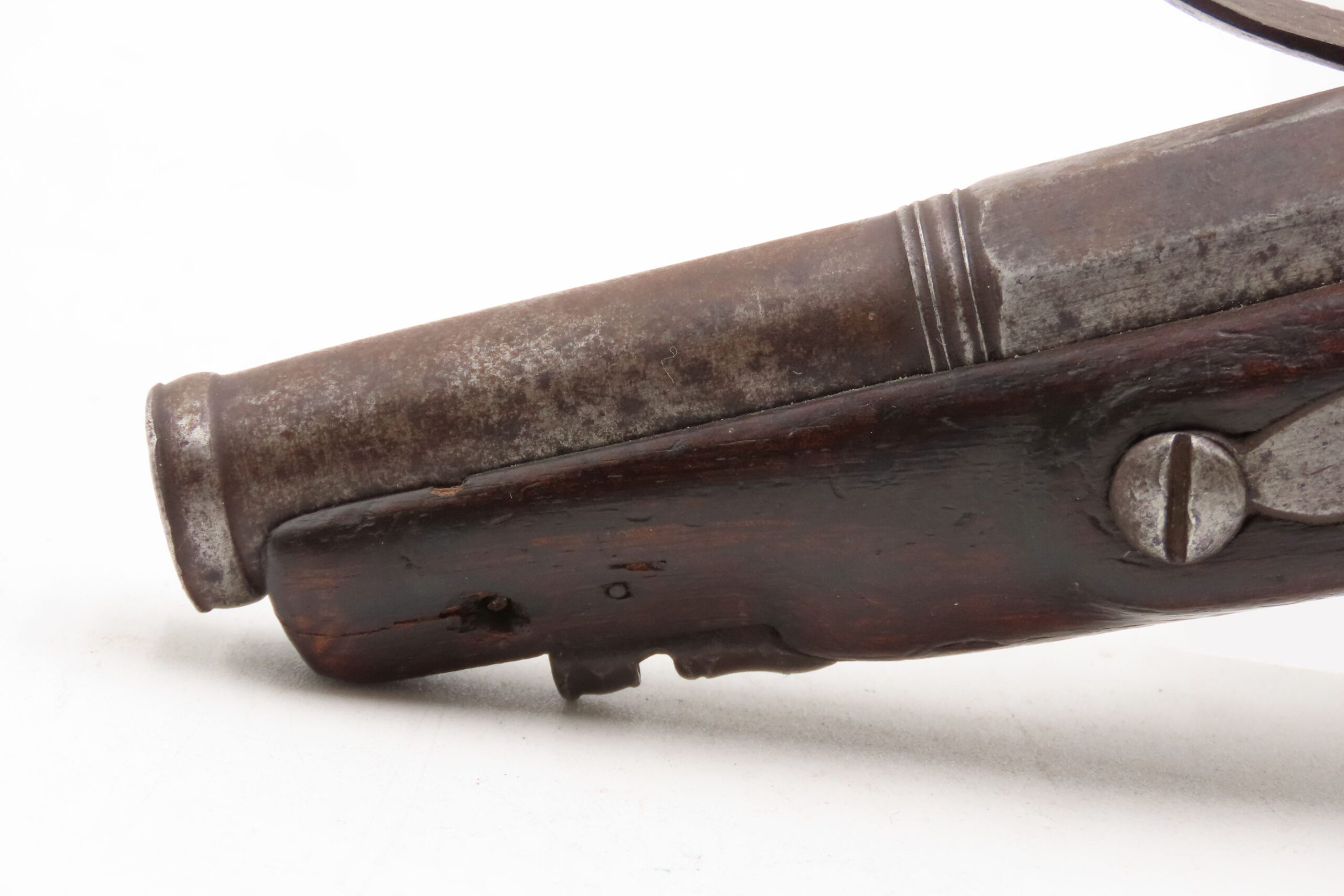 Antique Late 1700s EUROPEAN .54 FLINTLOCK Self Defense MANSTOPPER Pistol 18th Century GENTLEMAN’S HOLSTER/COAT POCKET Pistol - Image 17