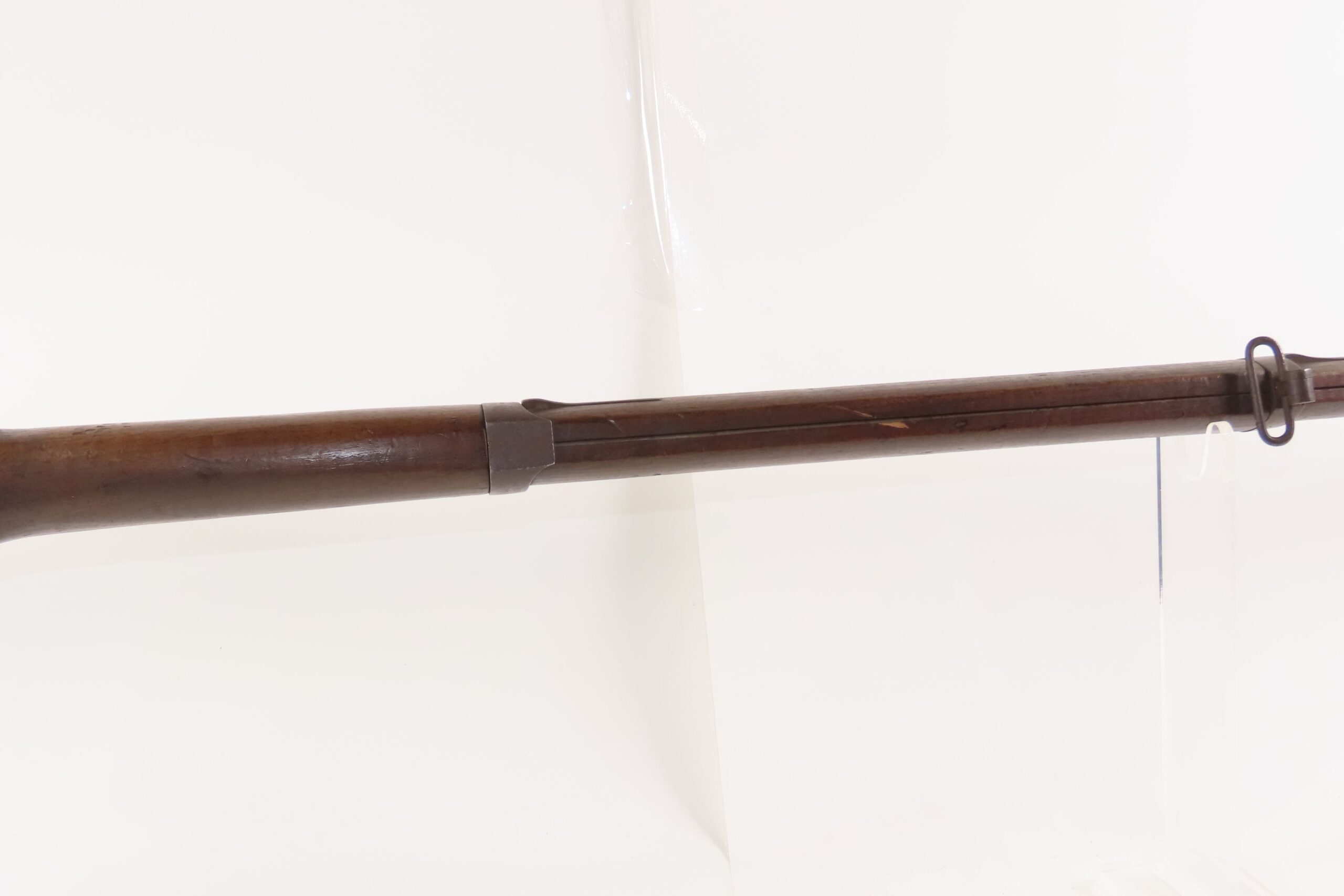Antique CIVIL WAR Era European PERCUSSION Full Stock Military Rifle BAYONET “Crown/I” Proofed .54 Caliber Longarm - Image 8