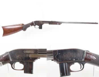 FINE Factory Engraved Model 1903 SAVAGE ARMS .22 RF Slide Action Rifle C&R  EARLY 20th Century .22 Caliber S, L, LR Rifle