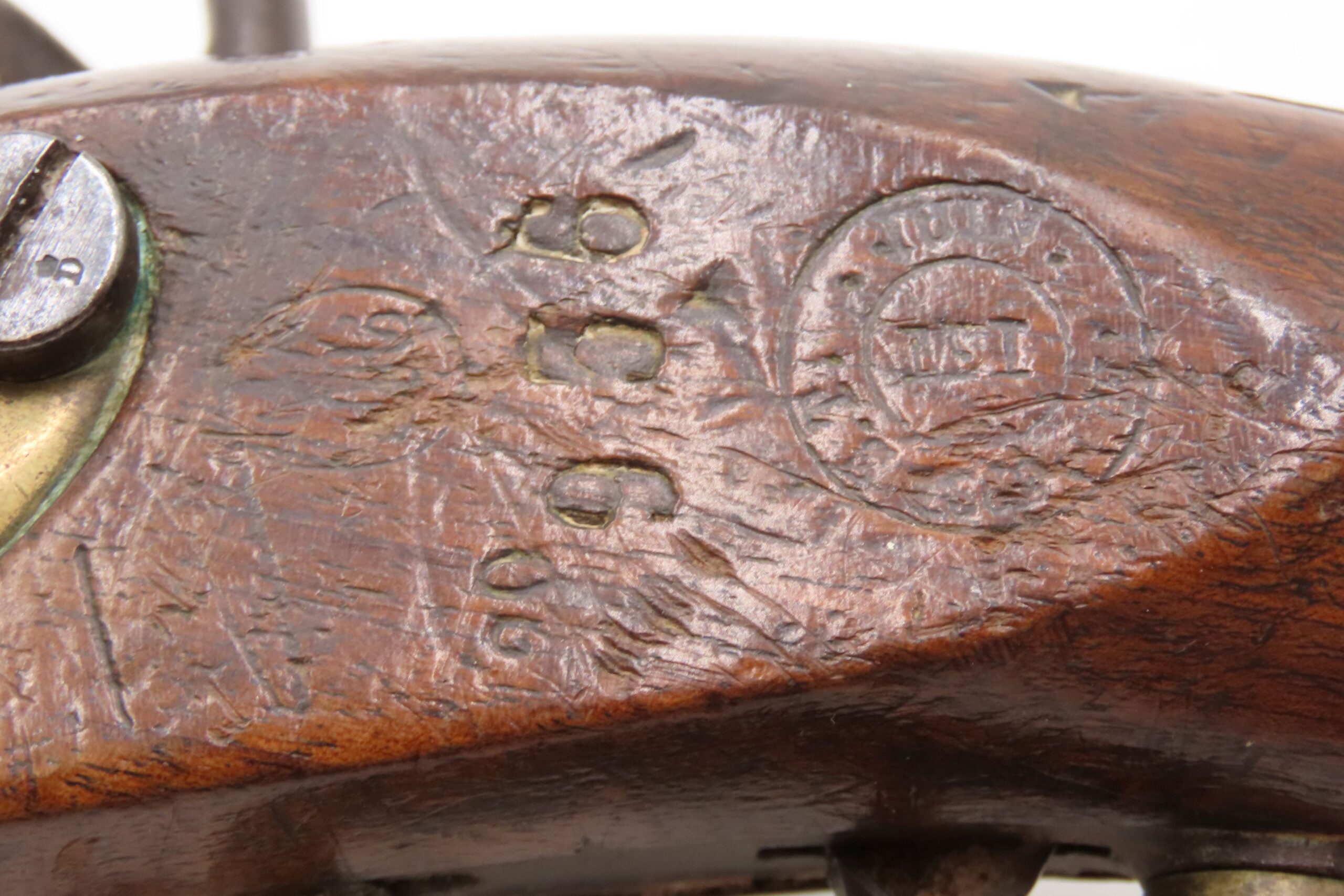 FRENCH Antique TULLE ARSENAL M1822 Percussion Conversion MILITARY Pistol 1862 Conversion Dated Possibly for CIVIL WAR Use - Image 14