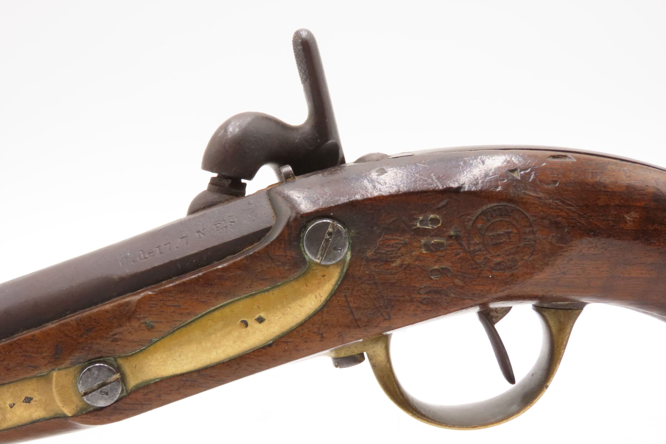 FRENCH Antique TULLE ARSENAL M1822 Percussion Conversion MILITARY Pistol 1862 Conversion Dated Possibly for CIVIL WAR Use - Image 19