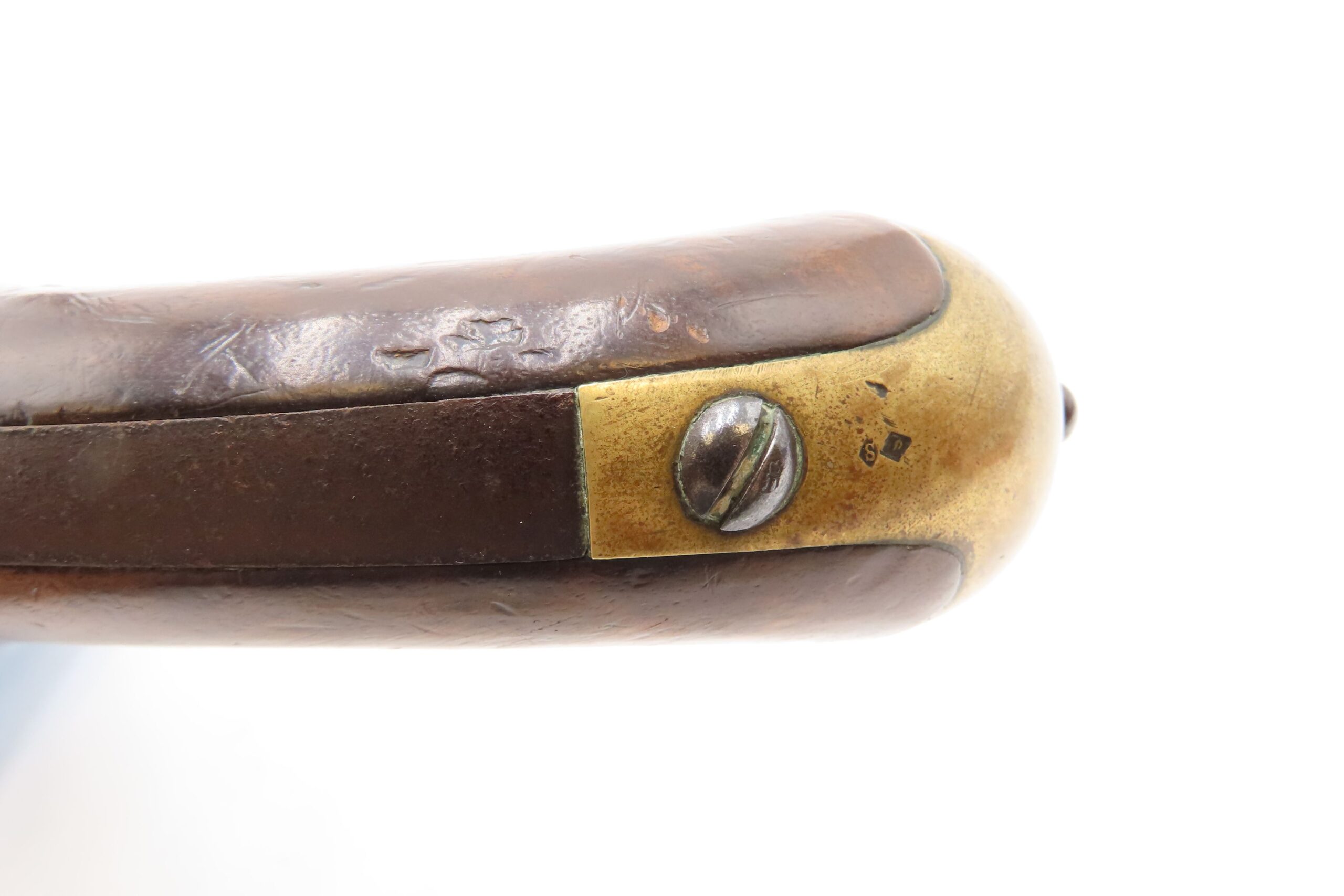 FRENCH Antique TULLE ARSENAL M1822 Percussion Conversion MILITARY Pistol 1862 Conversion Dated Possibly for CIVIL WAR Use - Image 9