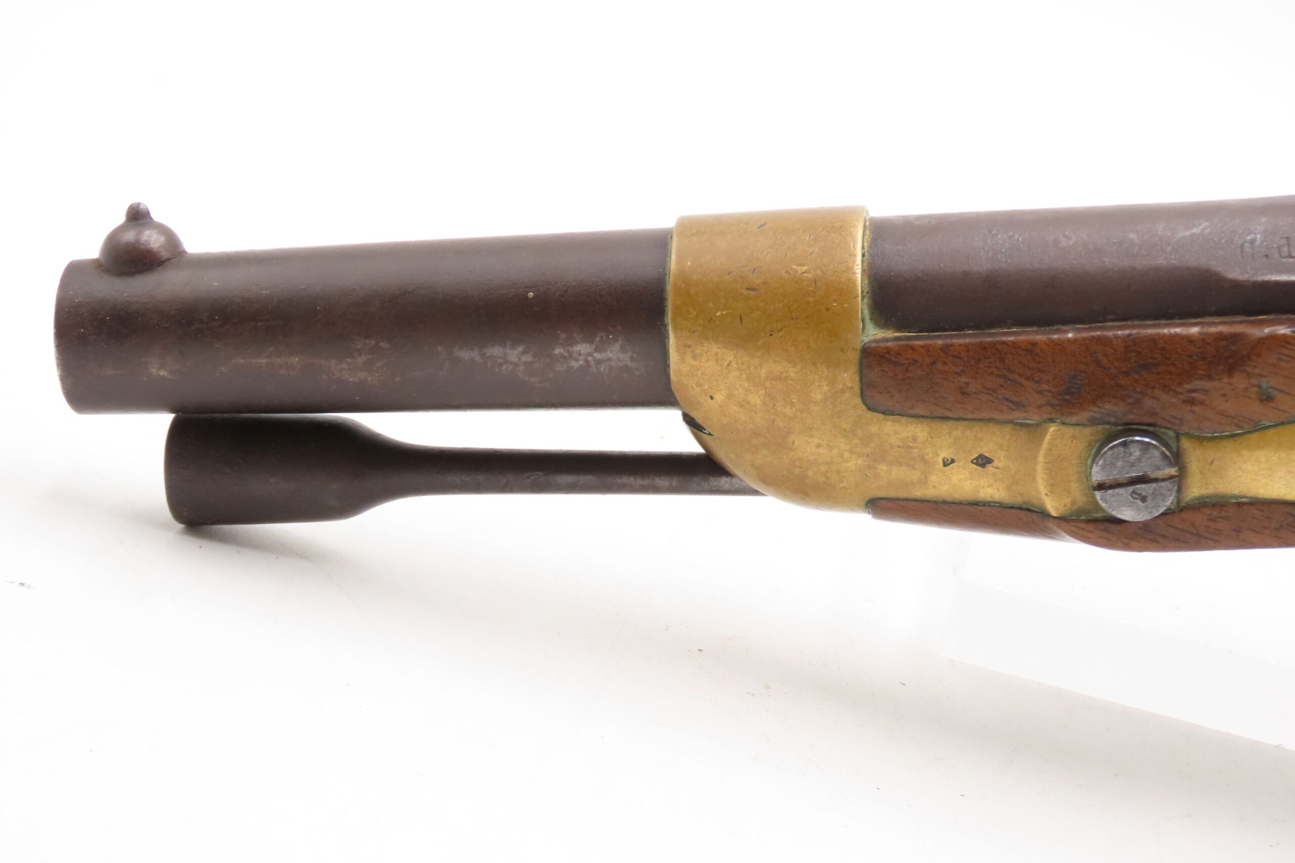 FRENCH Antique TULLE ARSENAL M1822 Percussion Conversion MILITARY Pistol 1862 Conversion Dated Possibly for CIVIL WAR Use - Image 20
