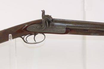 FACTORY ENGRAVED Antique ONION & WHEELOCK Double Barrel PERCUSSION Shotgun Desirable NEW YORK RETAILER 12 Gauge SIDE x SIDE