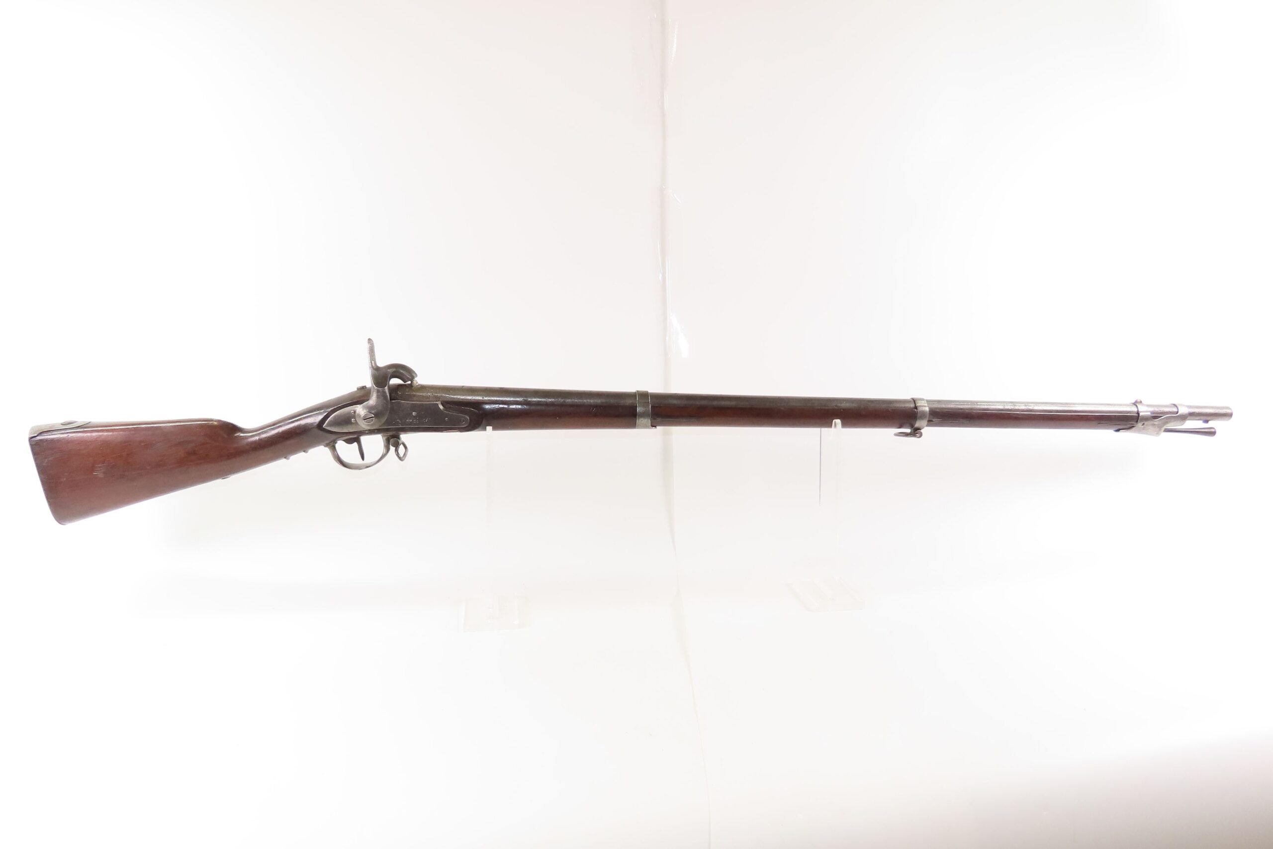 CIVIL WAR Era Antique FRENCH M1822 .69 Percussion Conversion RIFLED MUSKET 1840 Dated French Army LINE INFANTRY Musket - Image 3