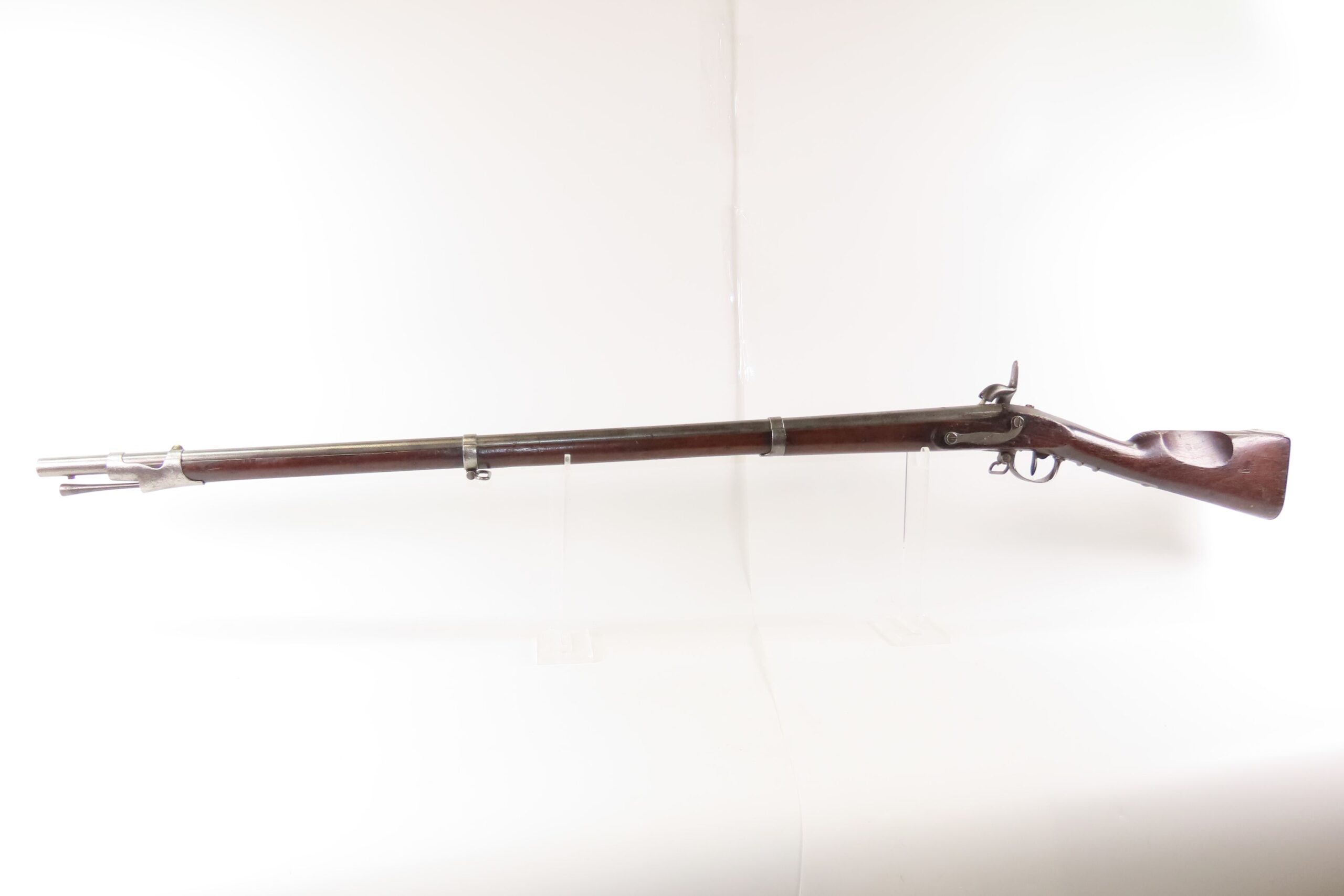 CIVIL WAR Era Antique FRENCH M1822 .69 Percussion Conversion RIFLED MUSKET 1840 Dated French Army LINE INFANTRY Musket - Image 16
