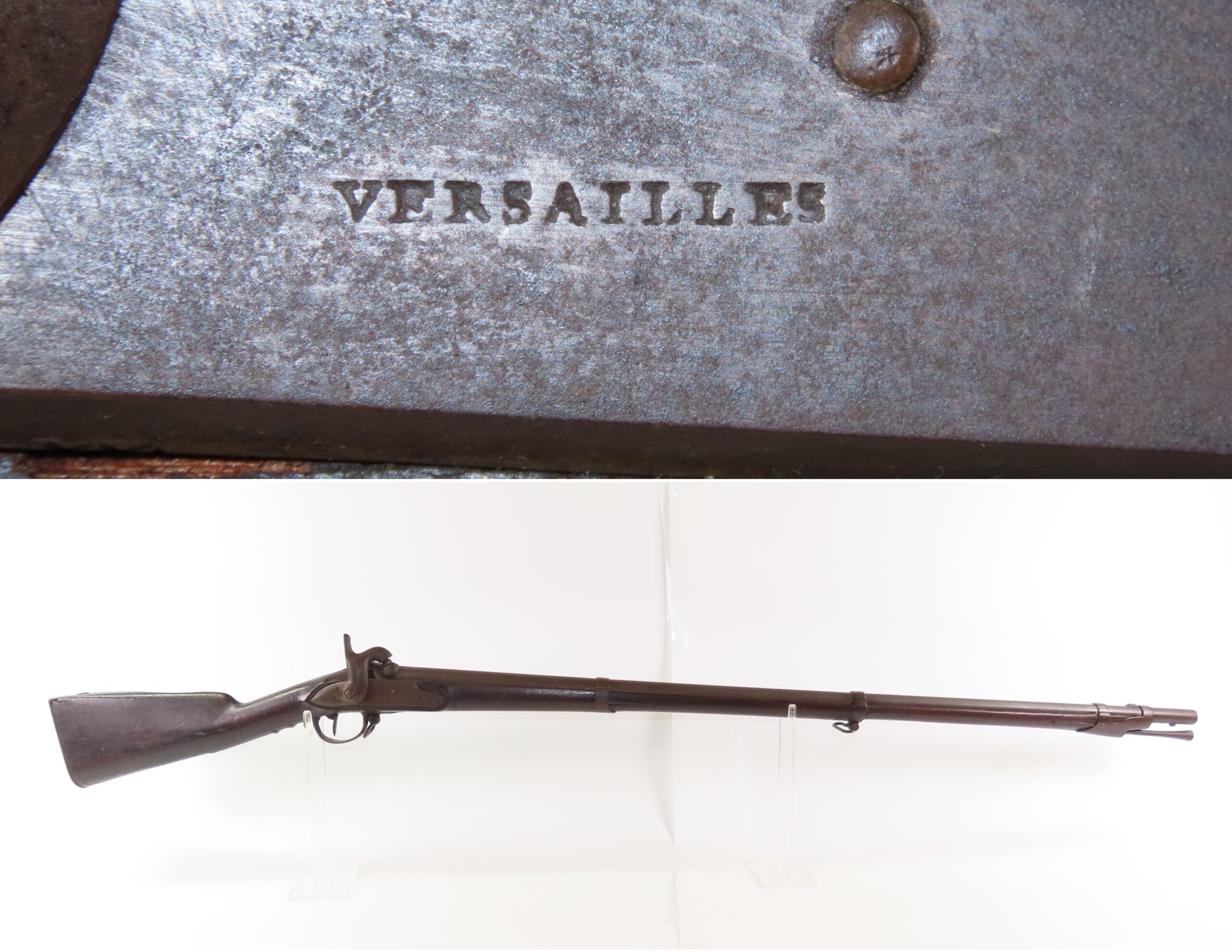 1837 Date Antique FRENCH VERSAILLES M1777/1822 Percussion Conversion Musket Early 19th Century FLINTLOCK to PERCUSSION Musket