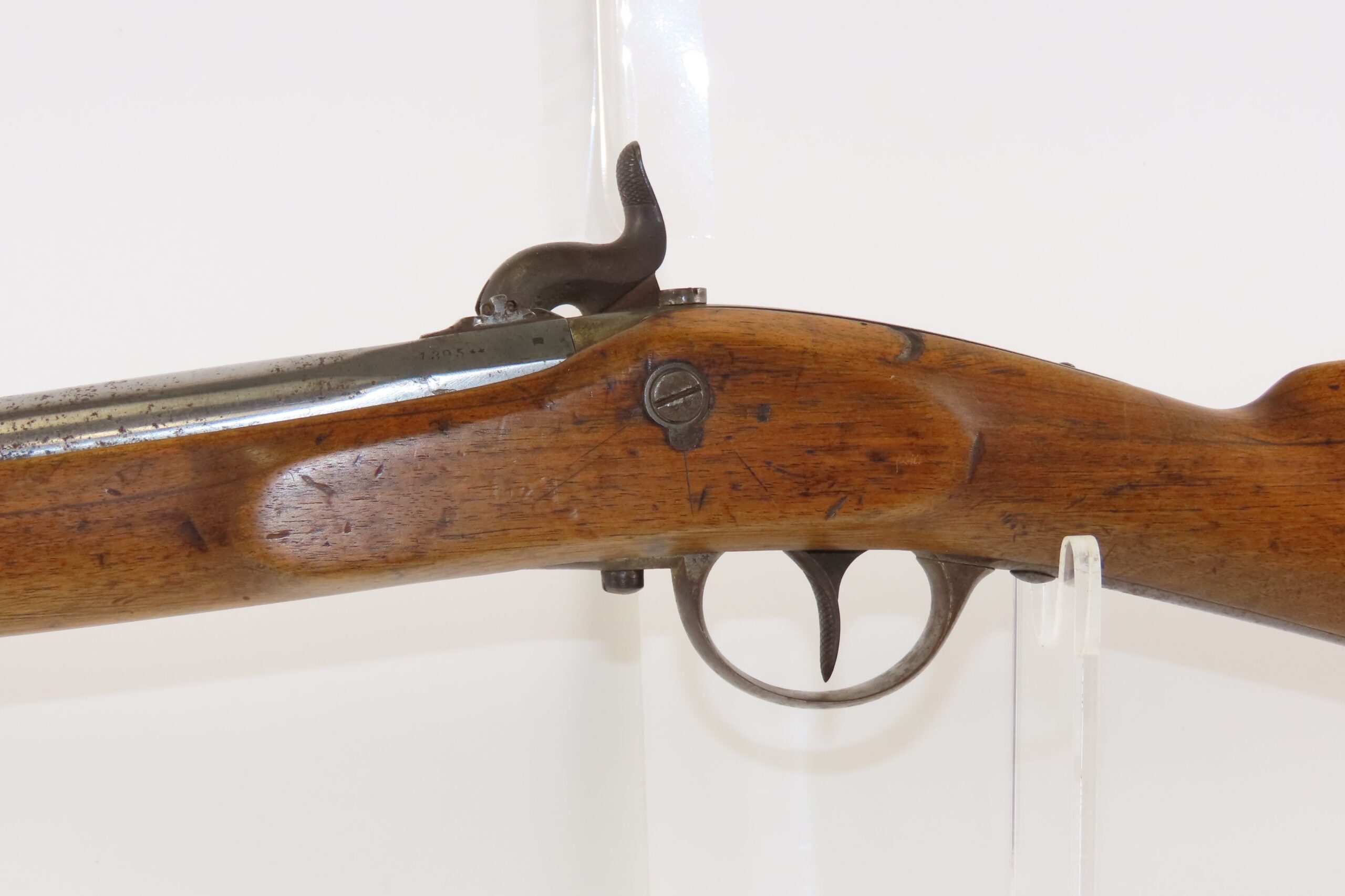 CIVIL WAR Mid-1800s Antique German G. HANEL of SUHL .58 Half Stock MILITARY CAVALRY Carbine with BAYONET LUG - Image 16