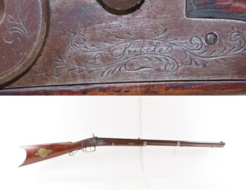 NICE Antique L. KIBELE Half Stock .32 Percussion OHIO/HOMESTEAD Rifle 1800s Mid-1800s GAME GETTING Rifle w/SET TRIGGER