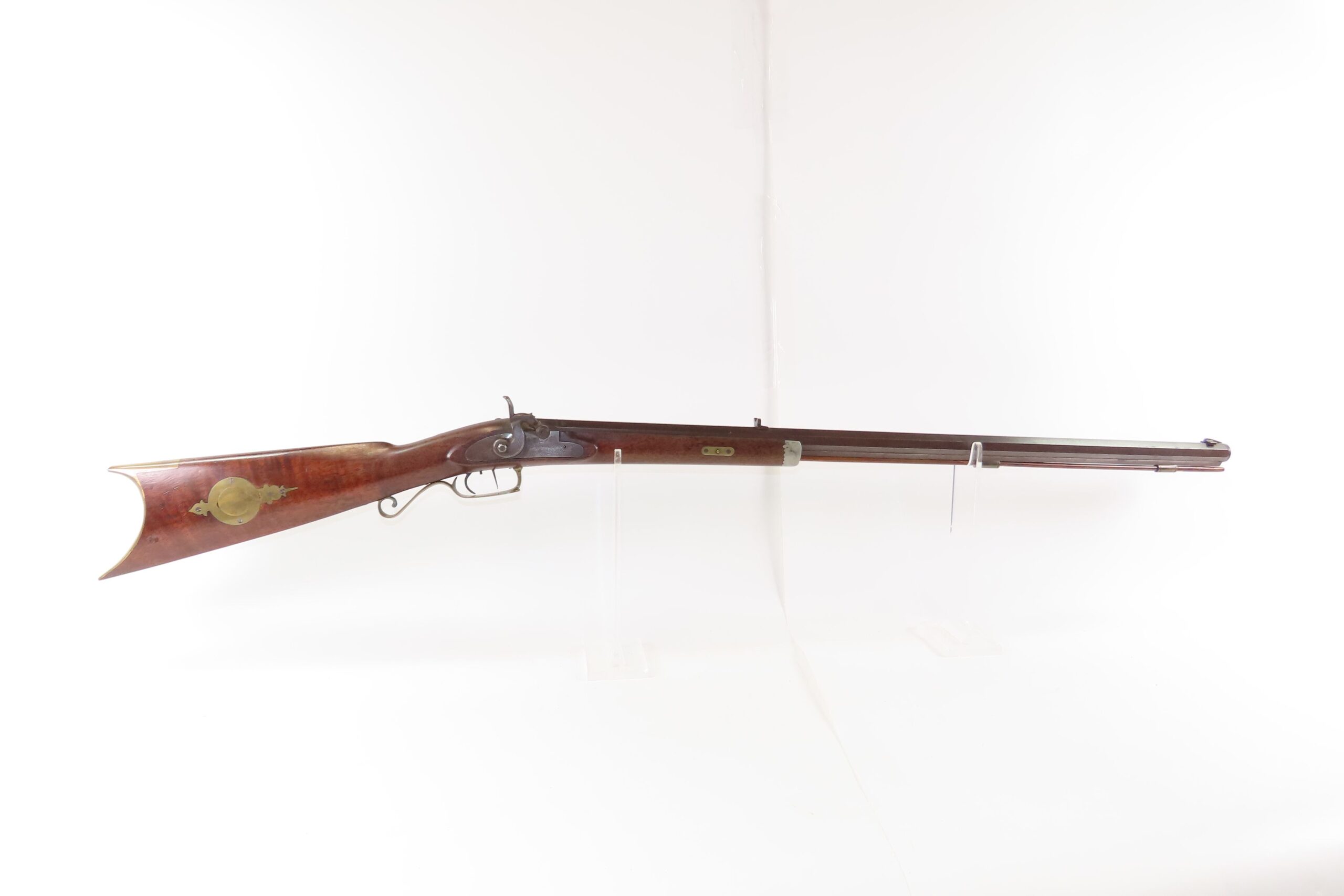 NICE Antique L. KIBELE Half Stock .32 Percussion OHIO/HOMESTEAD Rifle 1800s Mid-1800s GAME GETTING Rifle w/SET TRIGGER - Image 3