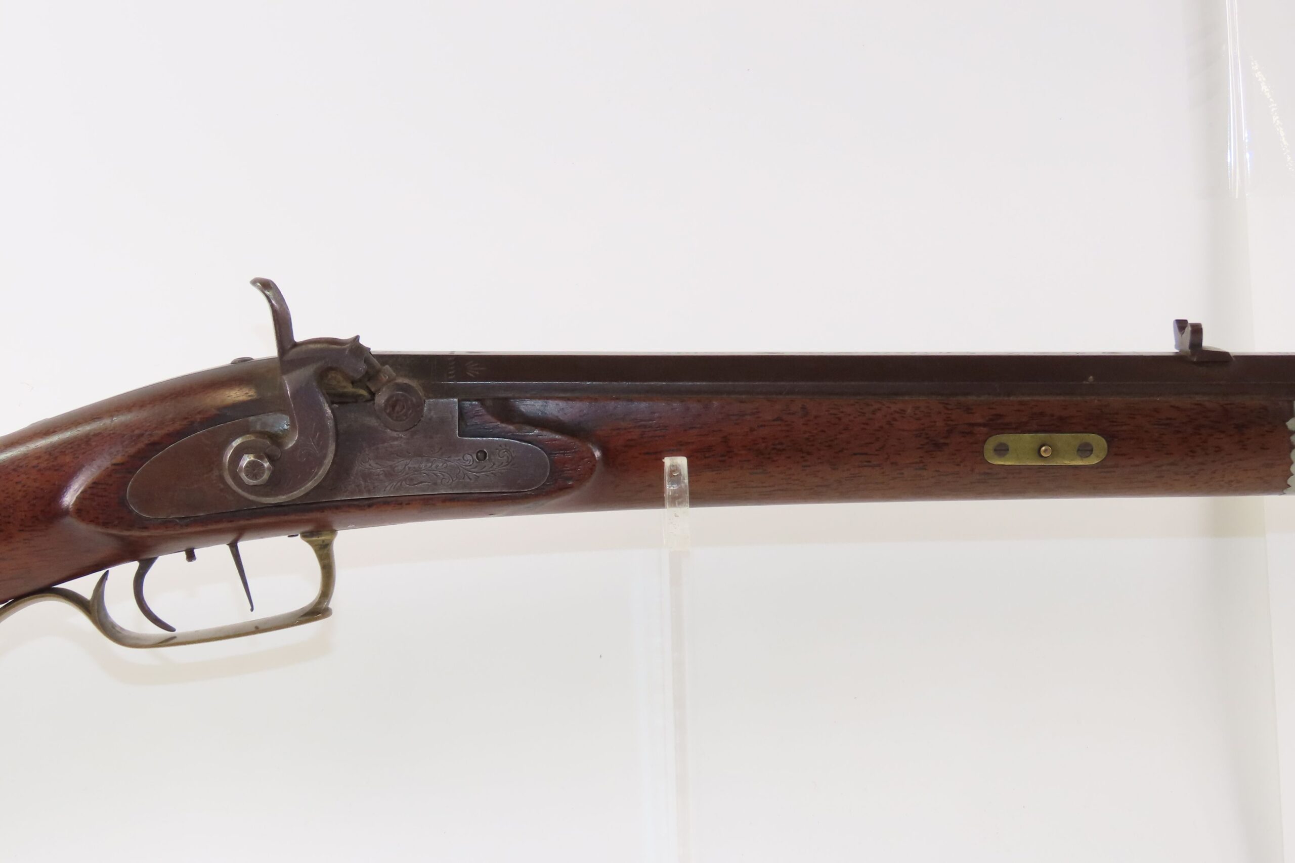NICE Antique L. KIBELE Half Stock .32 Percussion OHIO/HOMESTEAD Rifle 1800s Mid-1800s GAME GETTING Rifle w/SET TRIGGER - Image 5