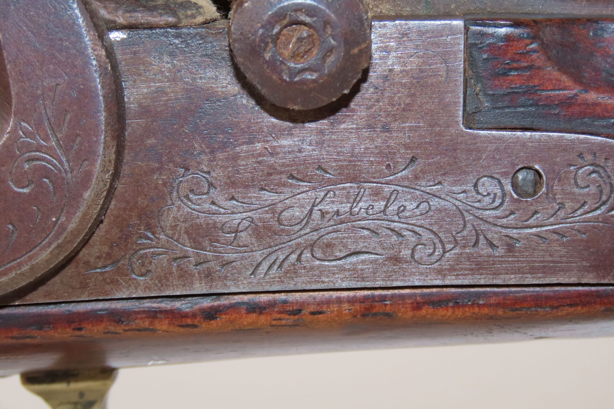 NICE Antique L. KIBELE Half Stock .32 Percussion OHIO/HOMESTEAD Rifle 1800s Mid-1800s GAME GETTING Rifle w/SET TRIGGER - Image 6