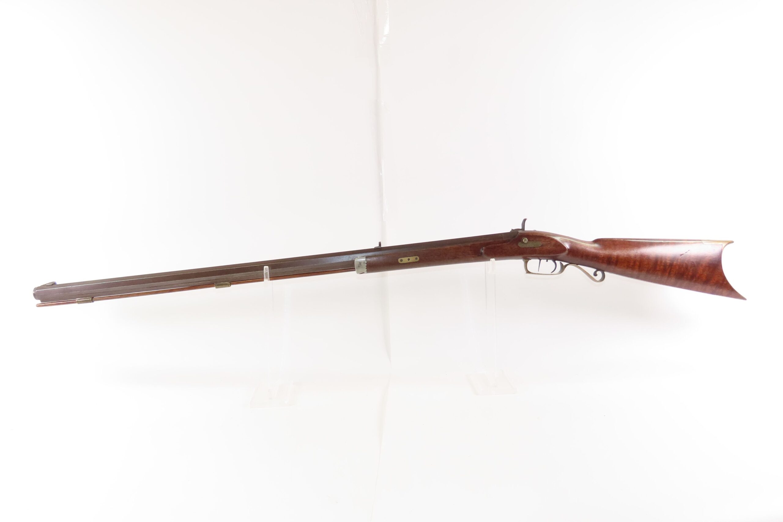 NICE Antique L. KIBELE Half Stock .32 Percussion OHIO/HOMESTEAD Rifle 1800s Mid-1800s GAME GETTING Rifle w/SET TRIGGER - Image 18