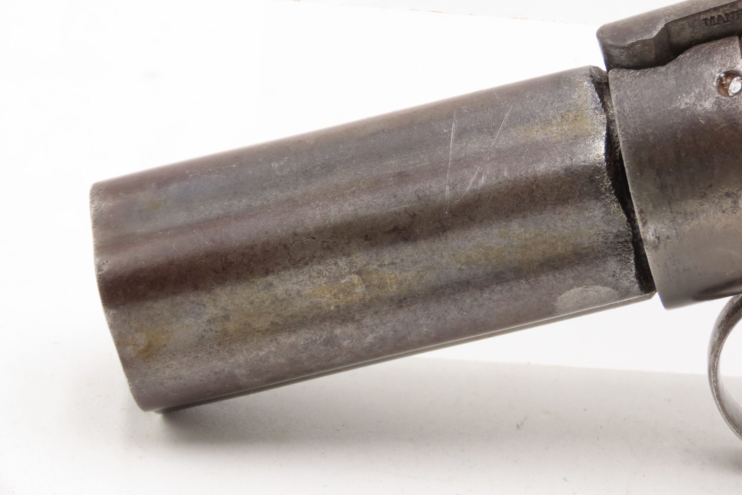ANTEBELLUM / CIVIL WAR Era Antique MANHATTAN Percussion PEPPERBOX Revolver 6-Shot SELF DEFENSE Gun Made in Norwich, Conn. - Image 6
