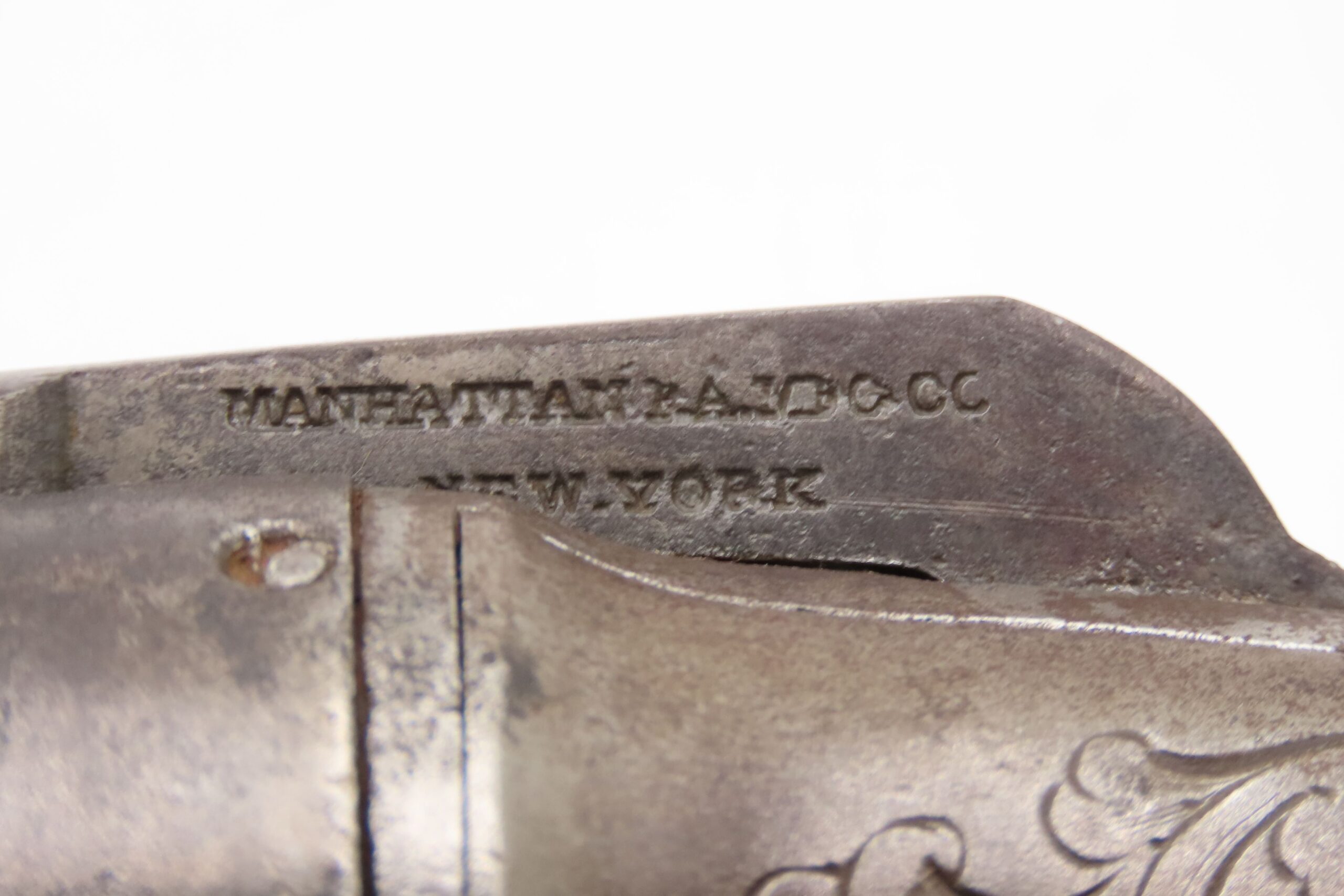 ANTEBELLUM / CIVIL WAR Era Antique MANHATTAN Percussion PEPPERBOX Revolver 6-Shot SELF DEFENSE Gun Made in Norwich, Conn. - Image 7