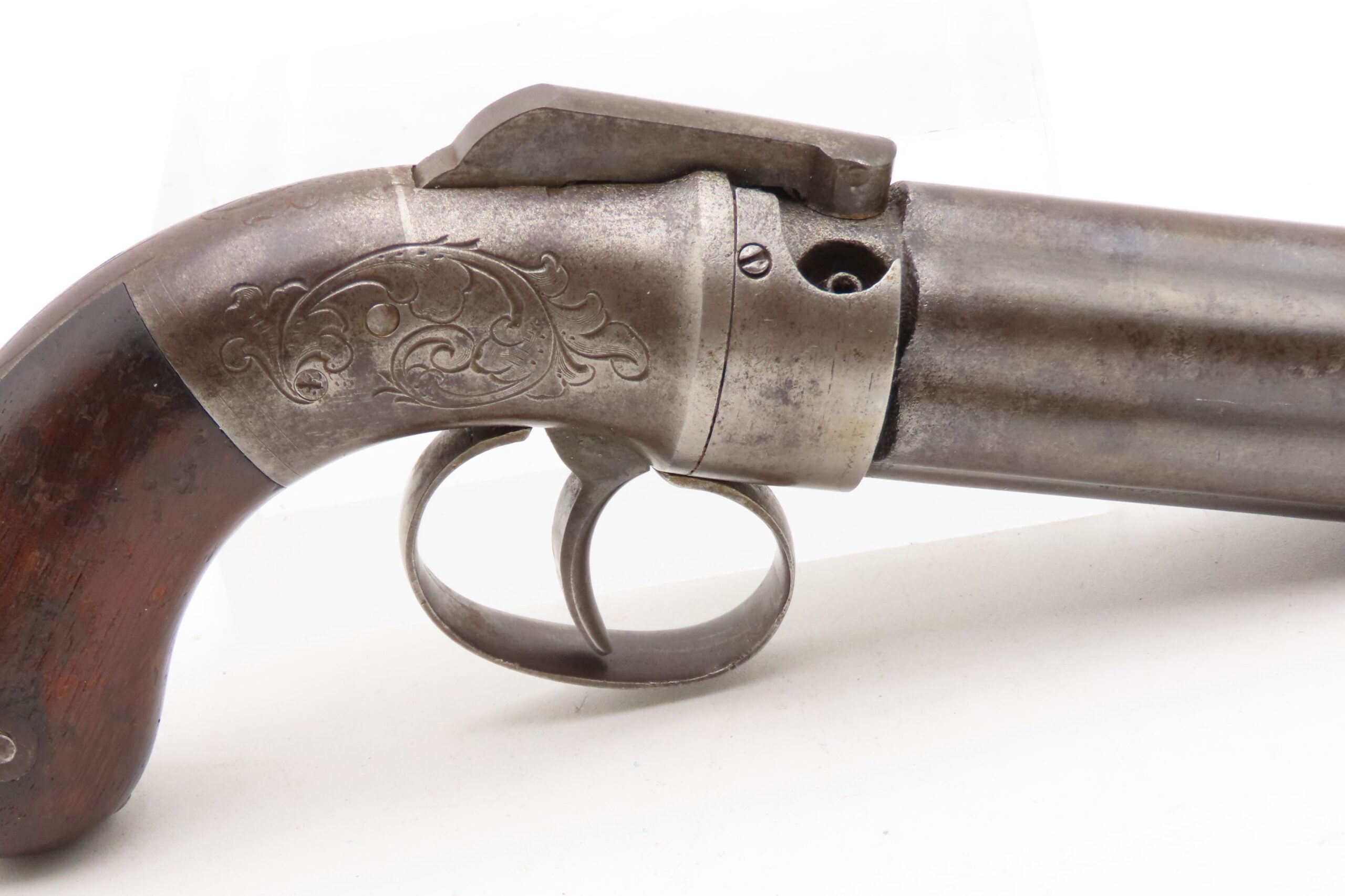 ANTEBELLUM / CIVIL WAR Era Antique MANHATTAN Percussion PEPPERBOX Revolver 6-Shot SELF DEFENSE Gun Made in Norwich, Conn. - Image 18