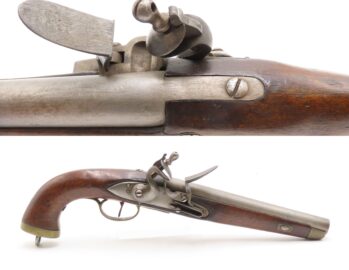 DUTCH/BELGIAN Antique SEA SERVICE .69 FLINTLOCK Military NAVAL Pistol DELFT .69 Caliber Naval Pistol Made Circa 1830s in Liege