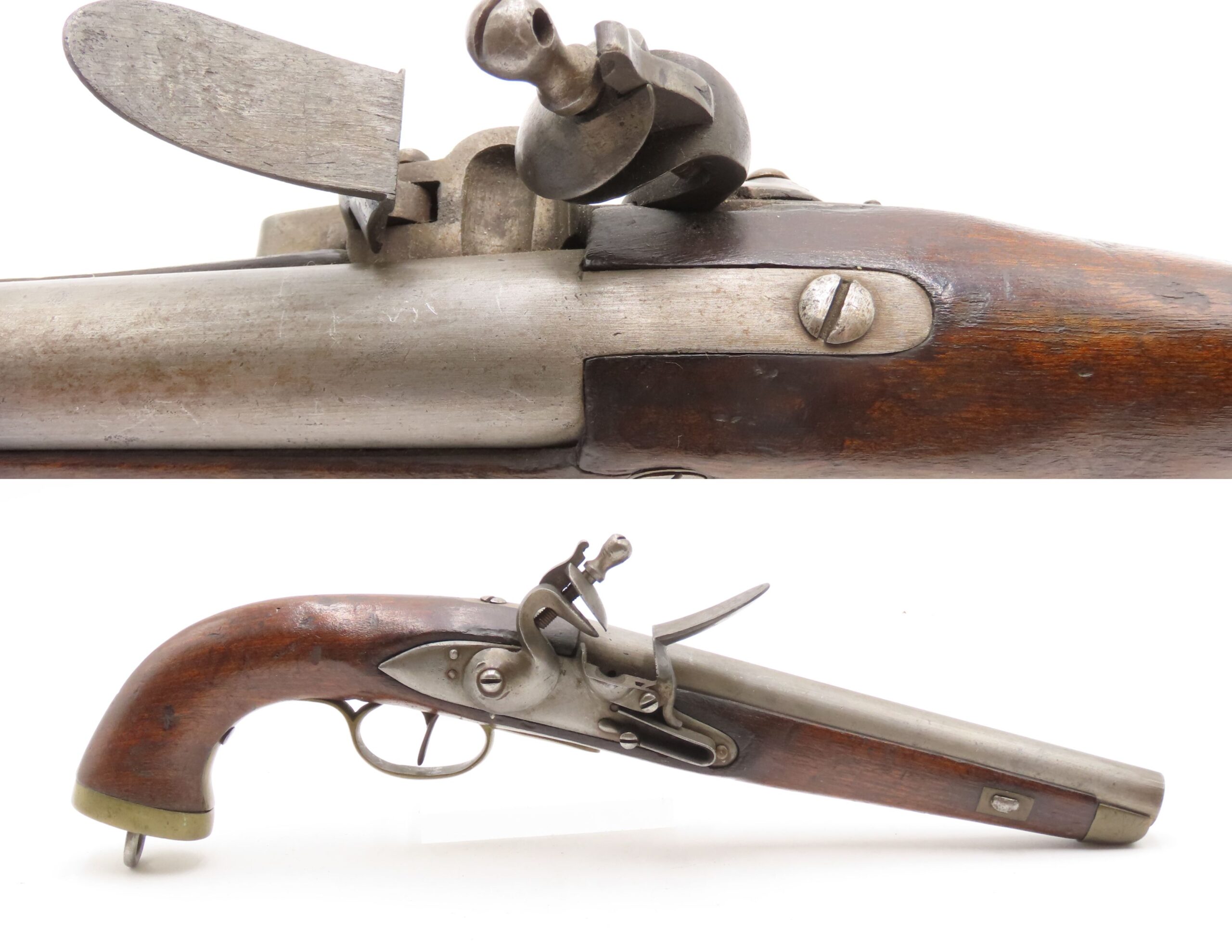 DUTCH/BELGIAN Antique SEA SERVICE .69 FLINTLOCK Military NAVAL Pistol DELFT .69 Caliber Naval Pistol Made Circa 1830s in Liege