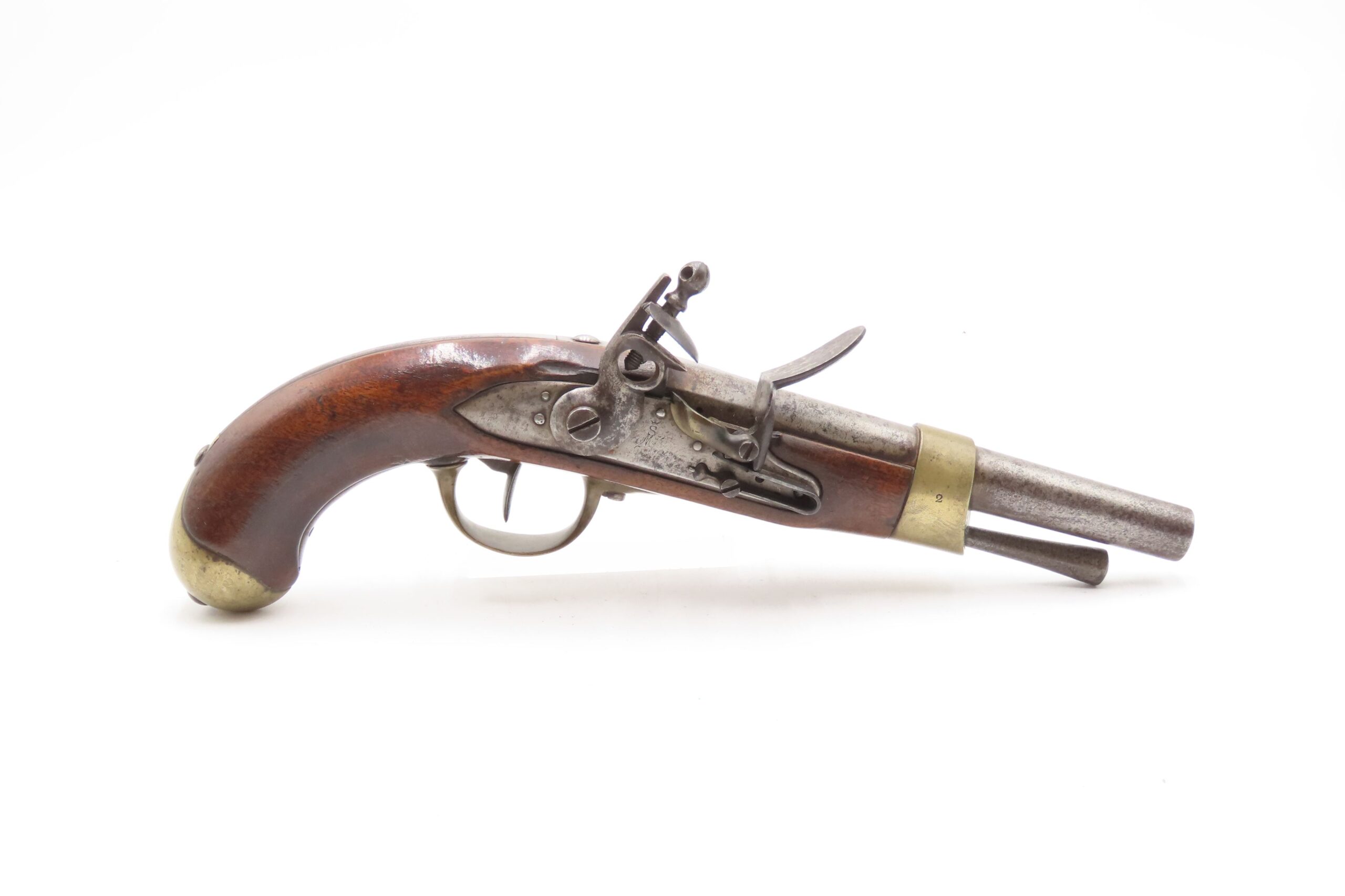 NAPOLEONIC WARS Era French Arsenal An XIII FLINTLOCK .69 CAVALRY Pistol FRENCH MILITARY Pistol Made for HORSEBACK Use - Image 3