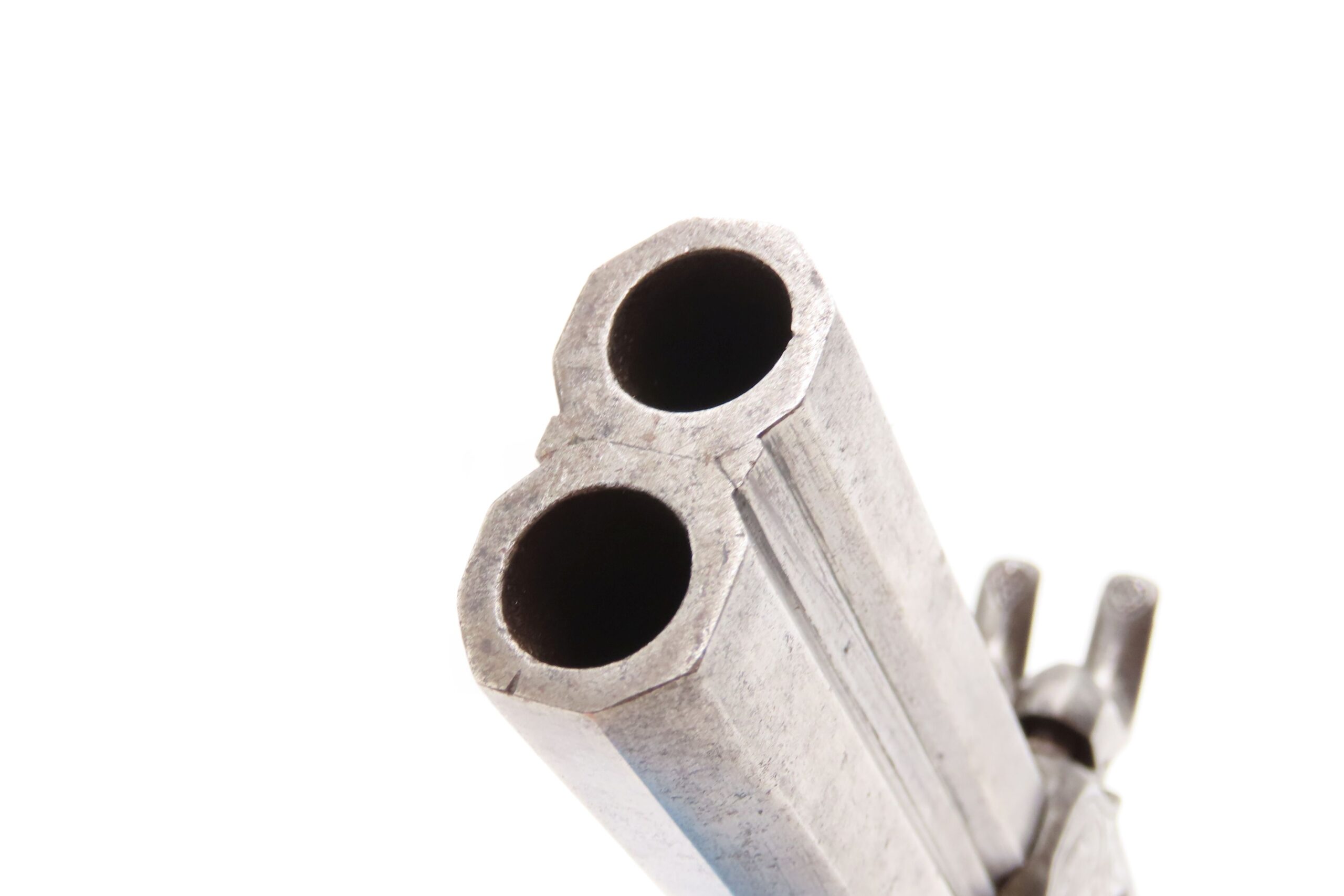DOUBLE BARREL Antique OVER/UNDER Boxlock .45 Percussion SELF DEFENSE Pistol - Image 7