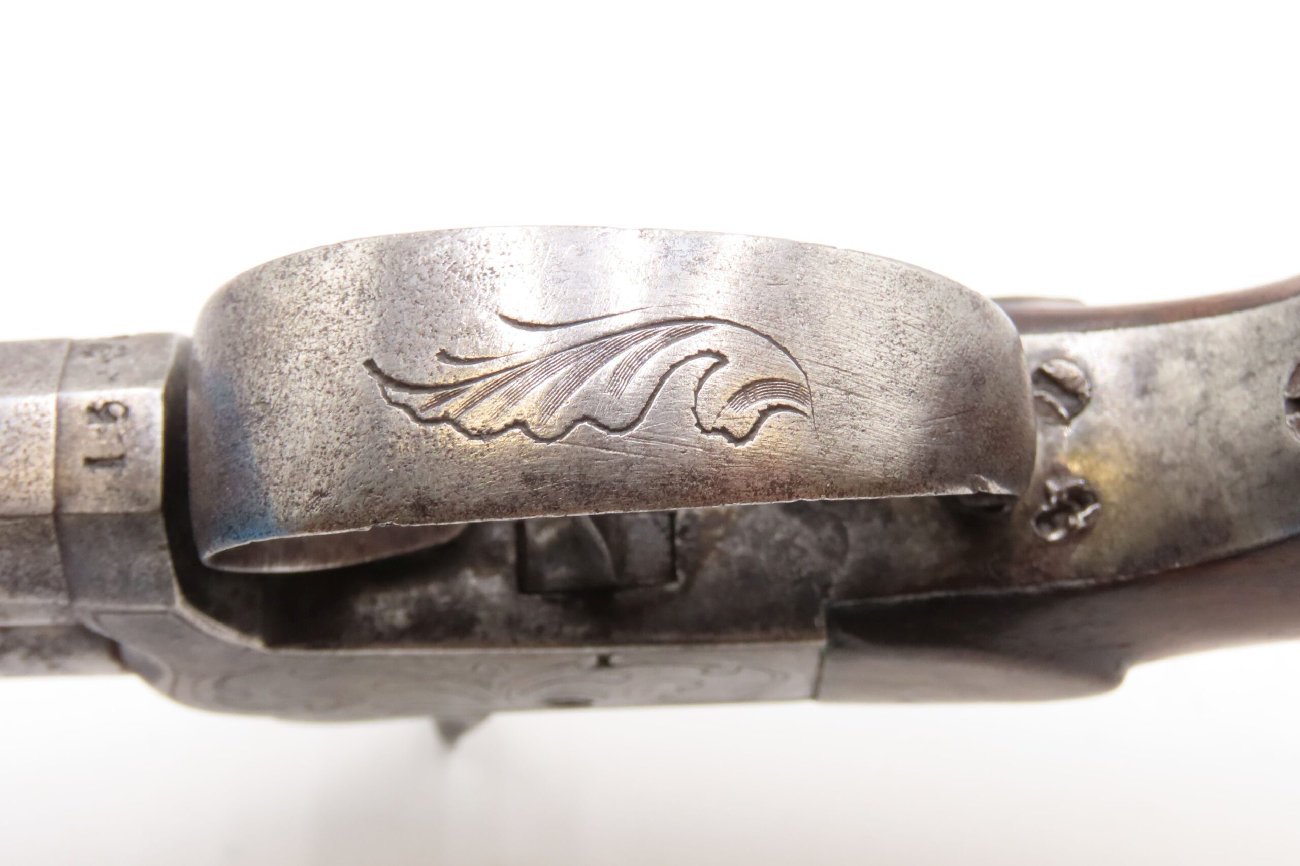 DOUBLE BARREL Antique OVER/UNDER Boxlock .45 Percussion SELF DEFENSE Pistol - Image 9