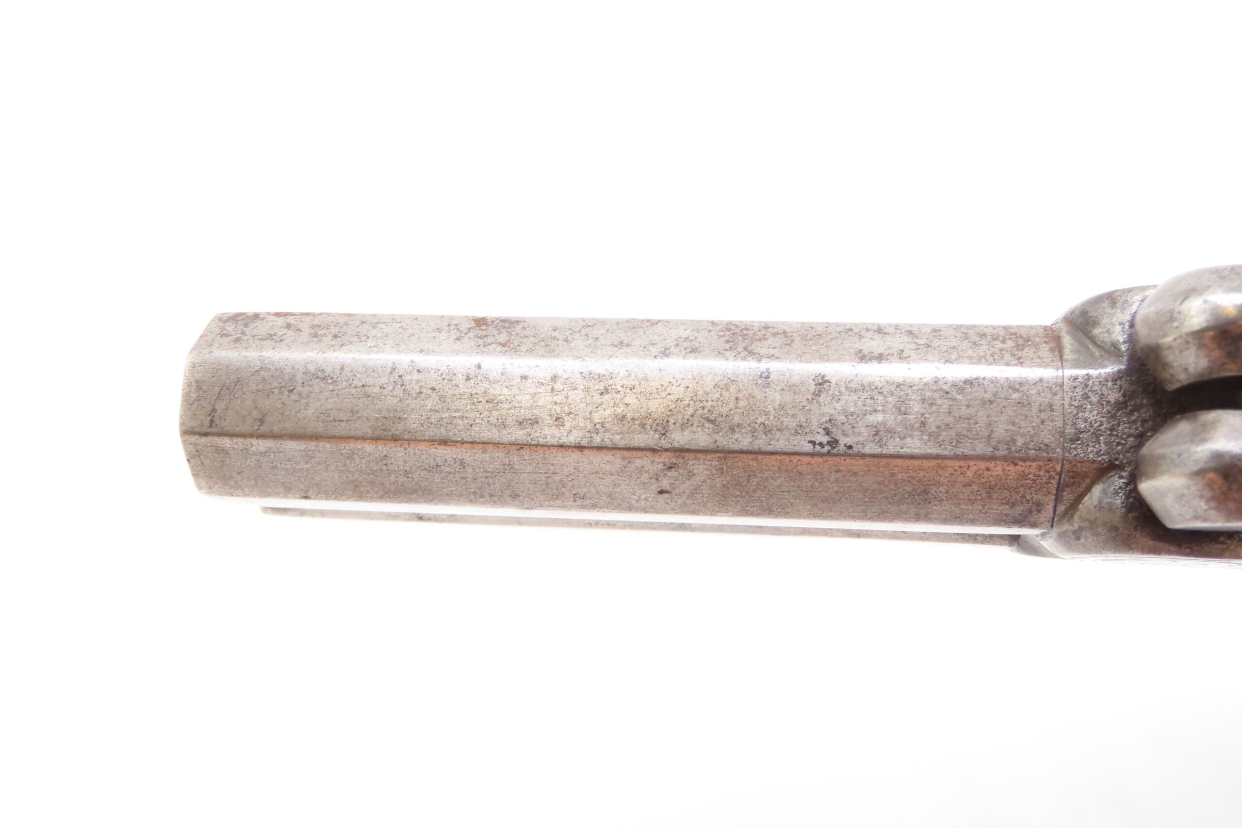 DOUBLE BARREL Antique OVER/UNDER Boxlock .45 Percussion SELF DEFENSE Pistol - Image 14