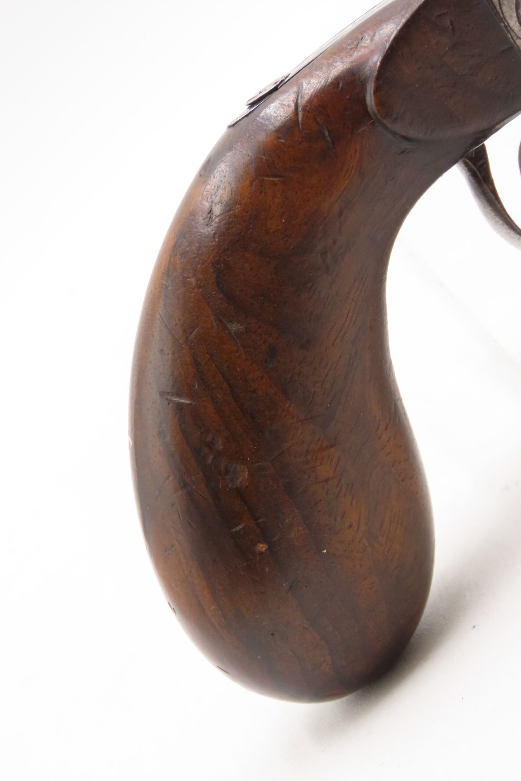 DOUBLE BARREL Antique OVER/UNDER Boxlock .45 Percussion SELF DEFENSE Pistol - Image 16