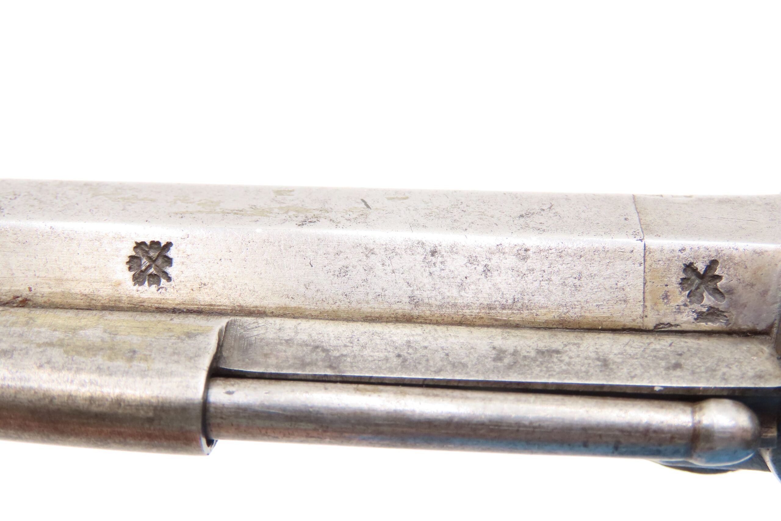 ENGRAVED Antique British RICHARDSON Boxlock Percussion SELF DEFENSE Pistol “LIVERPOOL” 1840s SIDEHAMMER Coat/Pocket Pistol - Image 14