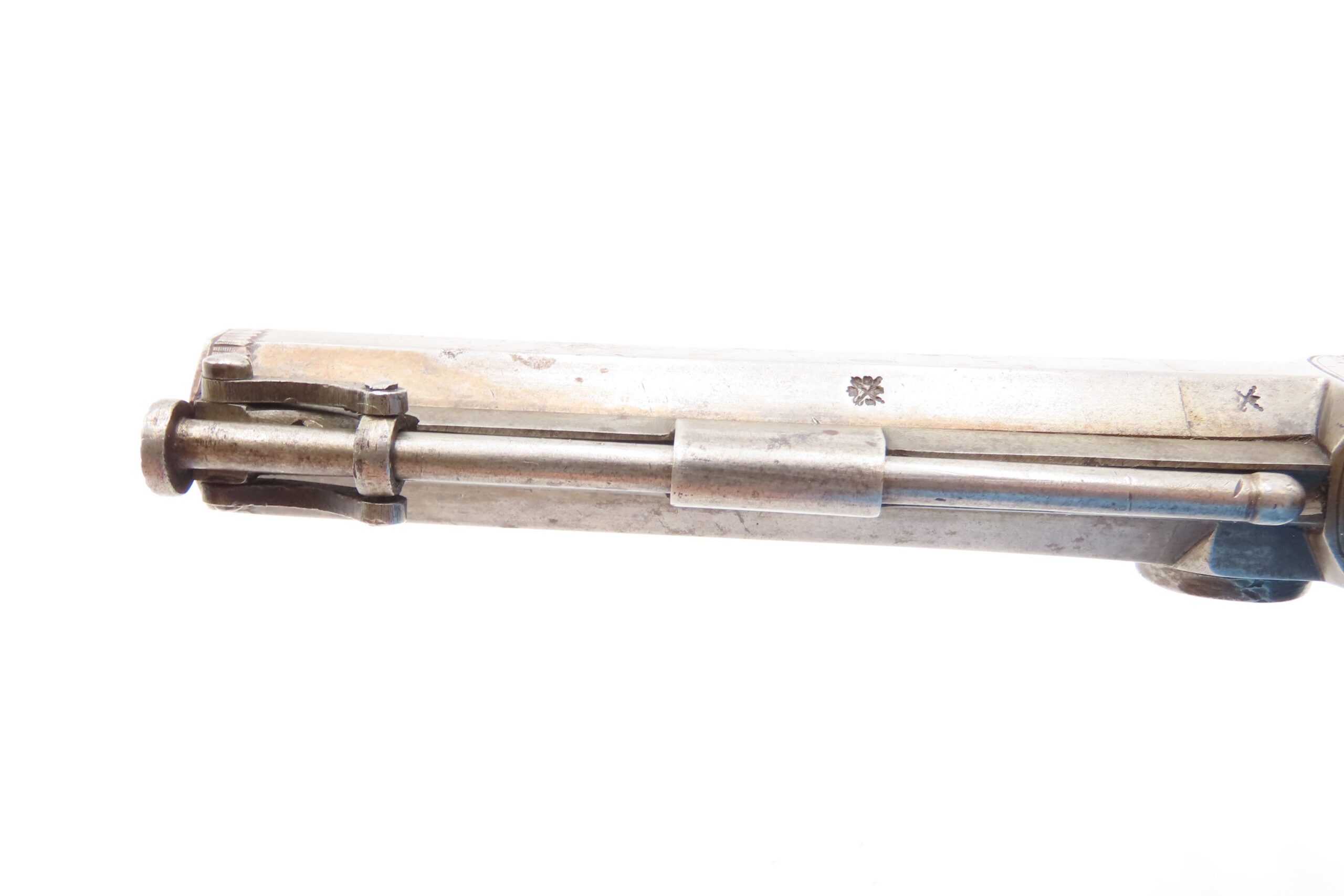 ENGRAVED Antique British RICHARDSON Boxlock Percussion SELF DEFENSE Pistol “LIVERPOOL” 1840s SIDEHAMMER Coat/Pocket Pistol - Image 27