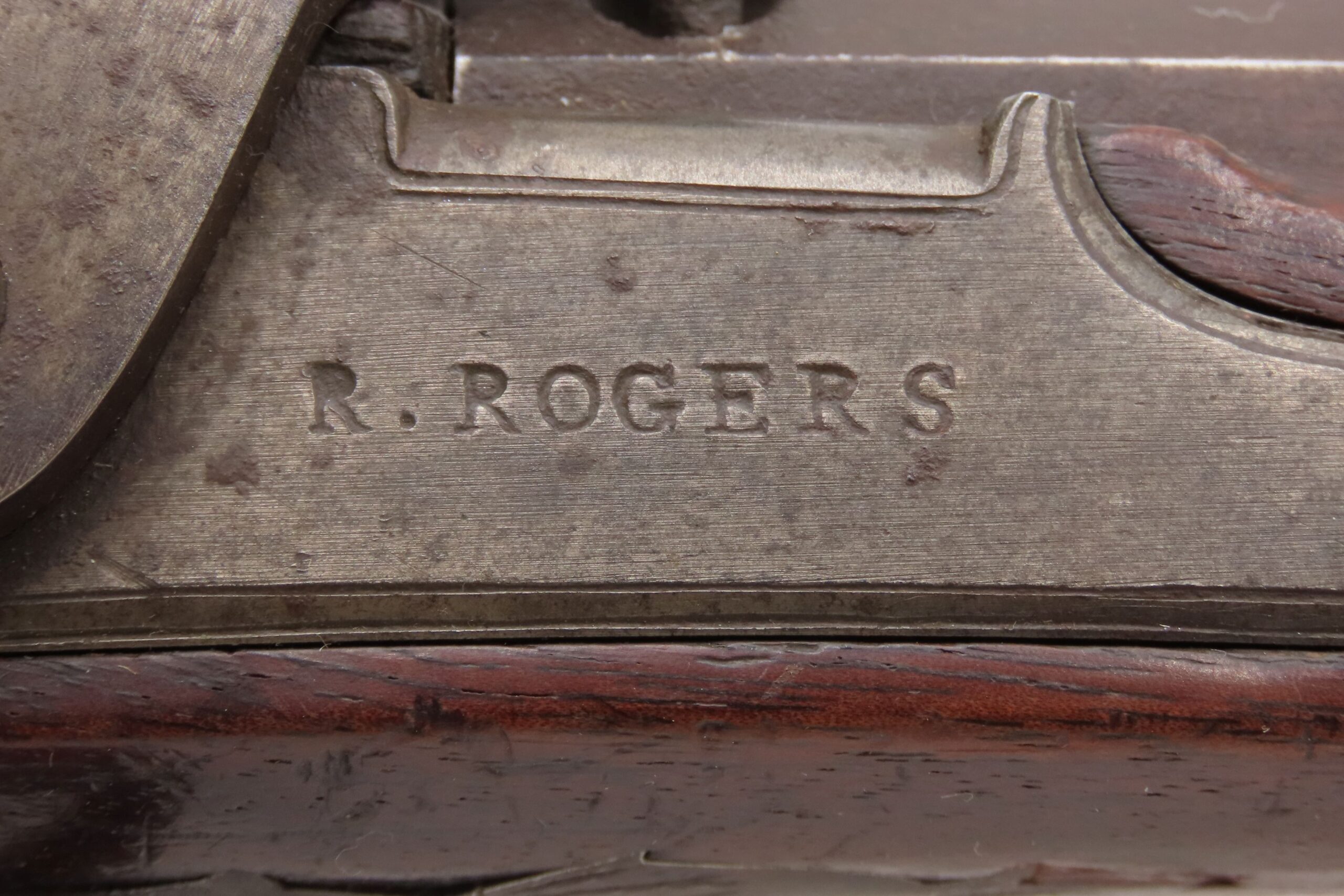 c1830s-40s R. ROGERS Rare PILL-PRIMED Antique TRANSITIONAL Utica, NY Pistol Also known as the “PILLOCK” Firing System - Image 14