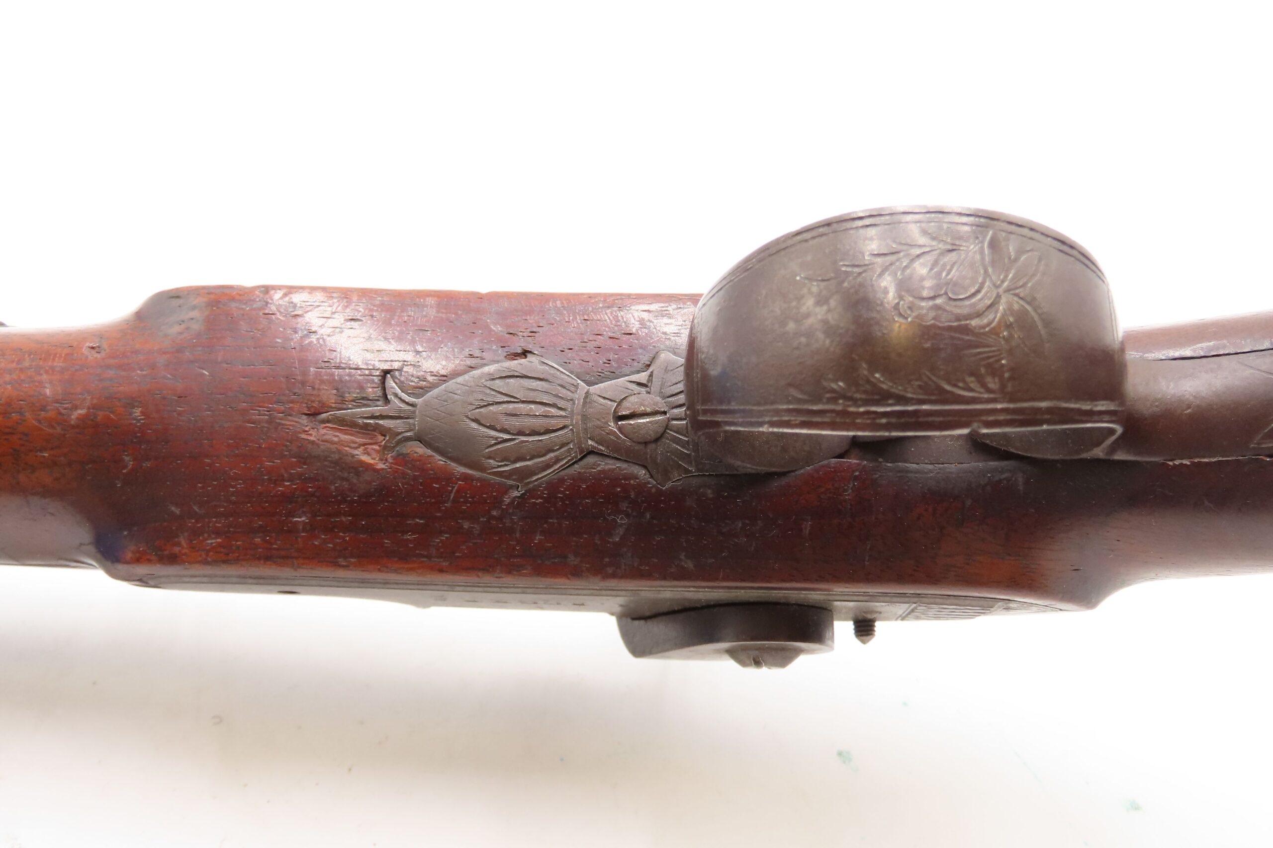 c1830s-40s R. ROGERS Rare PILL-PRIMED Antique TRANSITIONAL Utica, NY Pistol Also known as the “PILLOCK” Firing System - Image 11